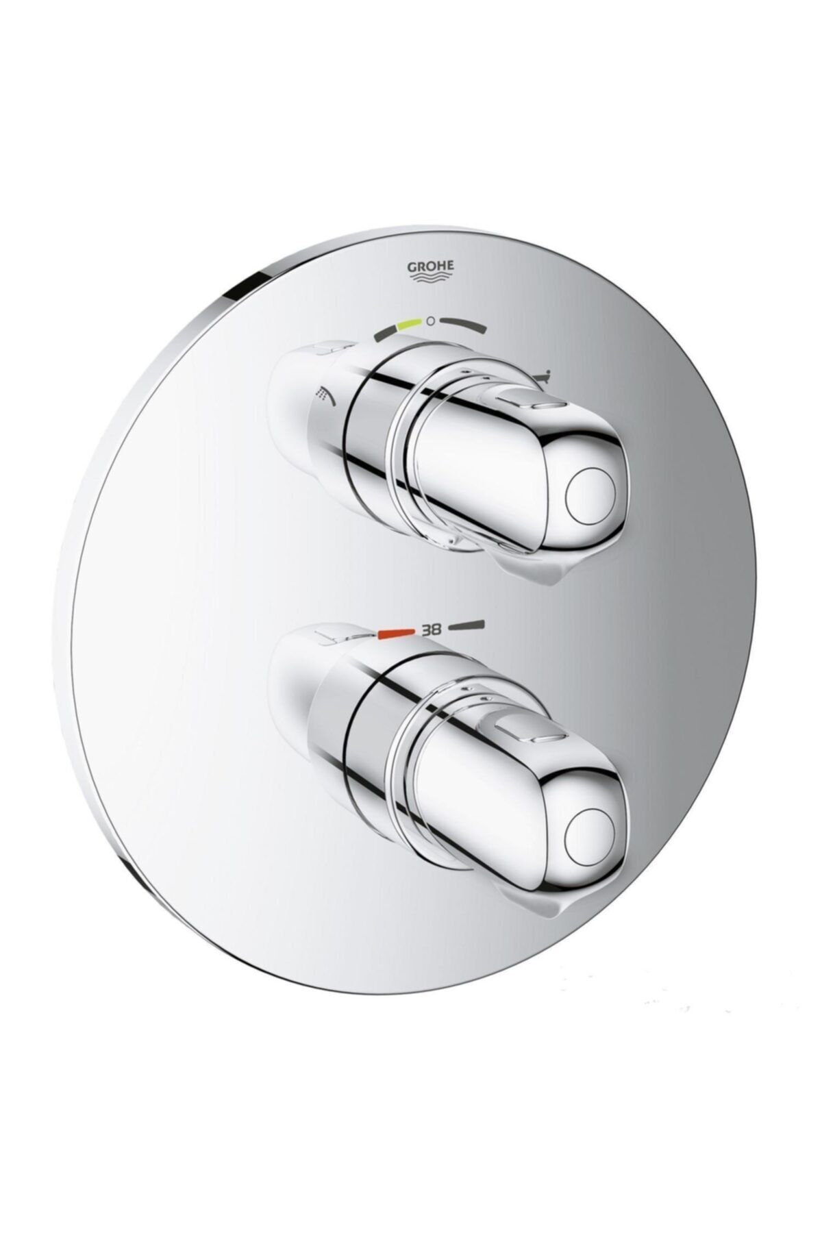 Grohe Grohtherm 1000 New 2 Yollu Entegre Yön Değiştiricili Termostatik Banyo Bataryası 19986000