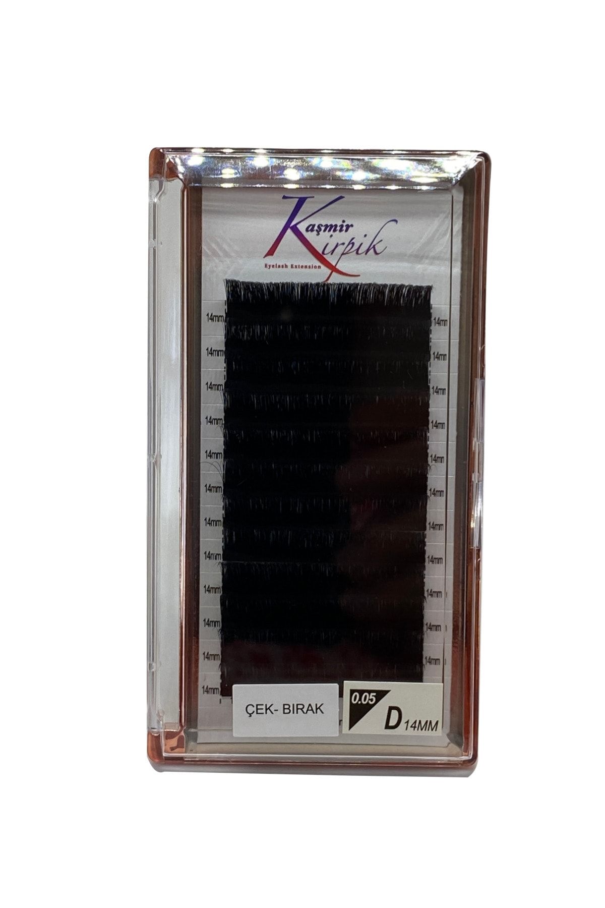 KAŞMİR KİRPİK Çek- Bırak D Kıvrım 0.05 Mm 14 Numara Tek Boy Kirpik
