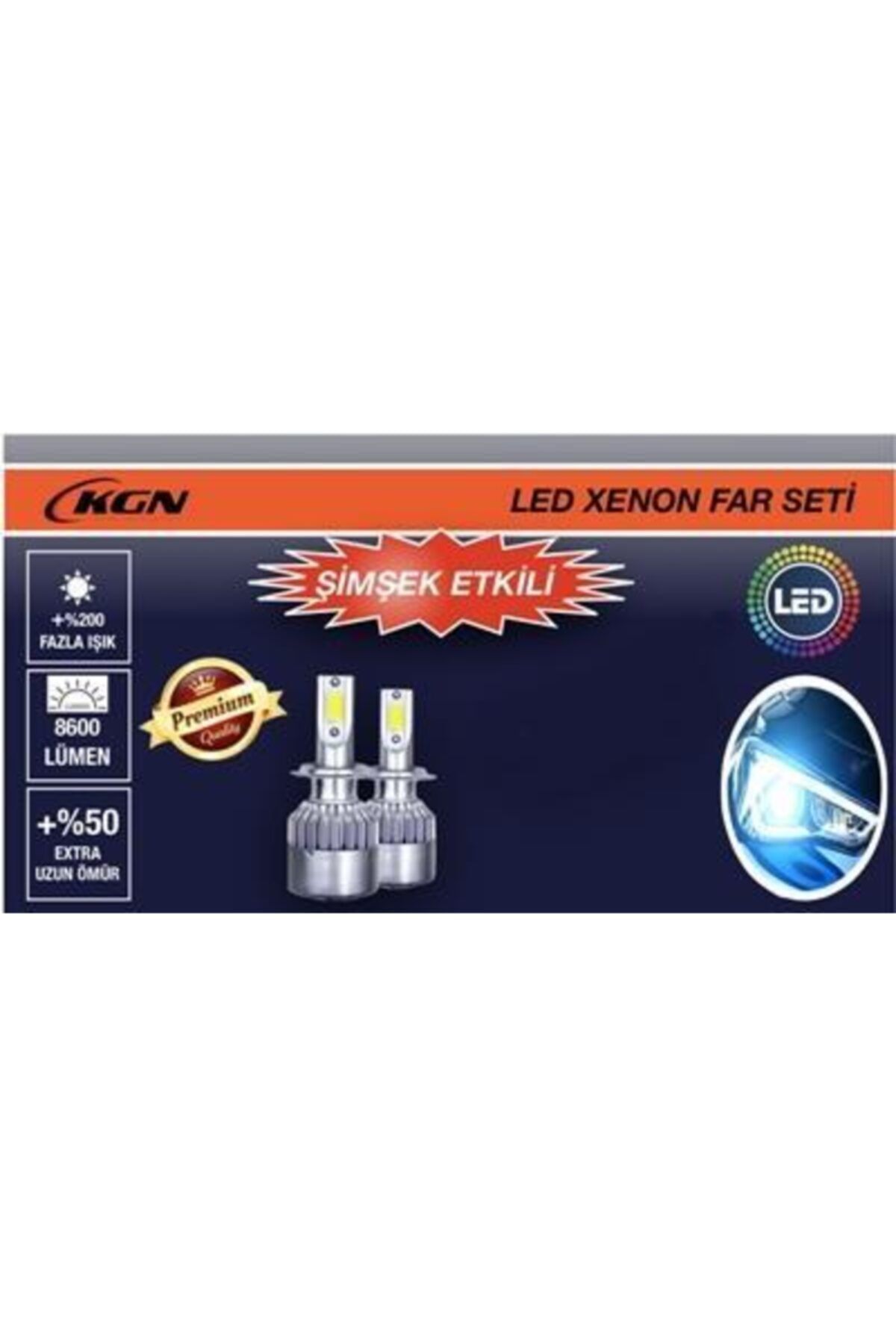 kgn h11 simsek etkili led xenon set 8600 lumen 200 fazla isik fiyati yorumlari trendyol