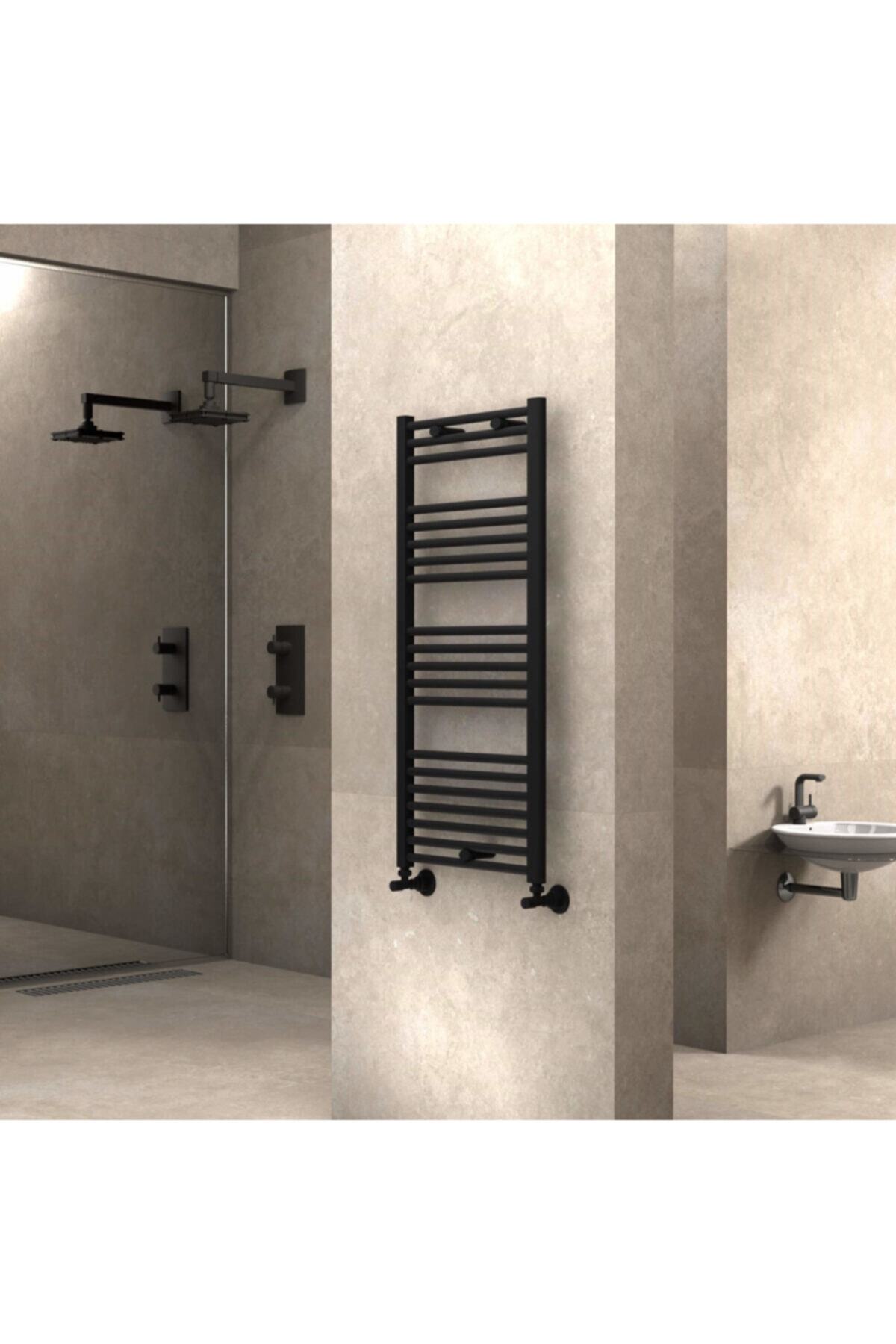 Radiva Banyo Ve Mutfak Için Havlupan 500x1100 Düz Mat Siyah