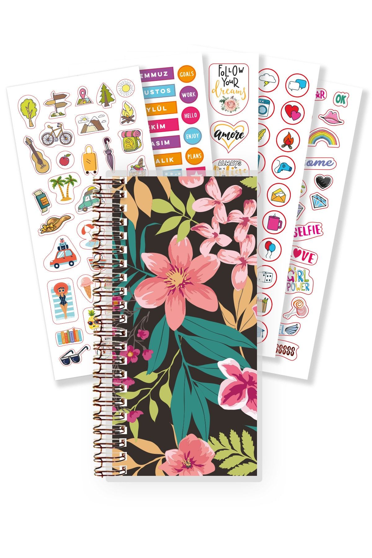 Miya Design Skinny Miya - Beautiful Flowers Tarihsiz Planlayıcı