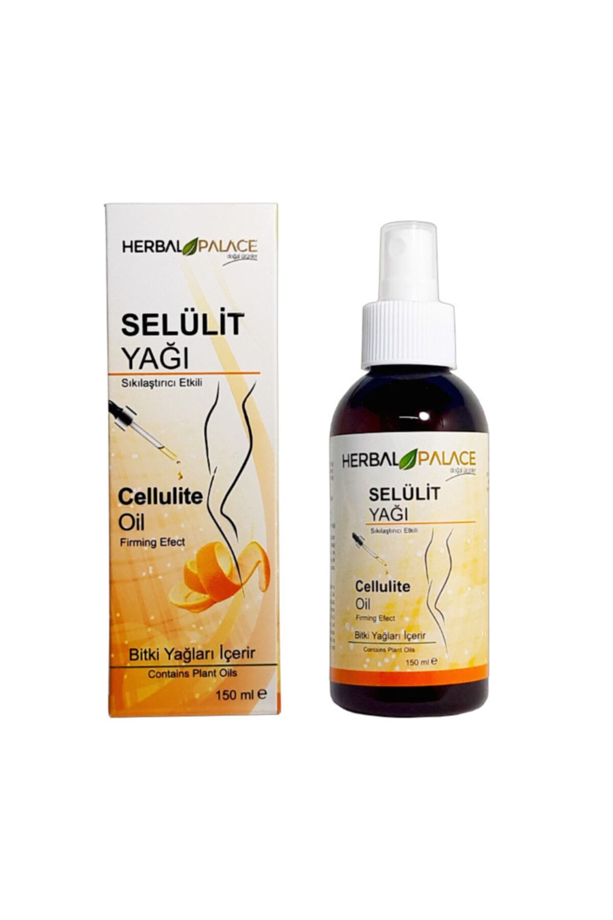 Herbal Palace 2 Adet Selülit Yağı - Sıkılaştırıcı Etkili 150 Ml