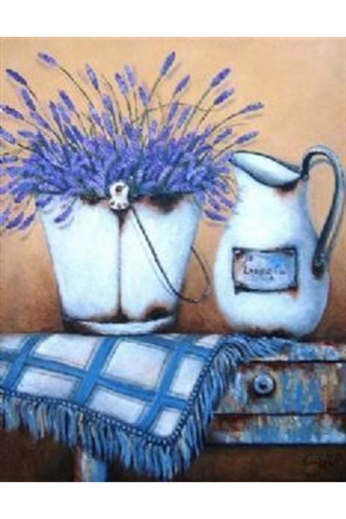 MARCEL SANAT Lavanta Elmas Mozaik Tablo 41x51 cm