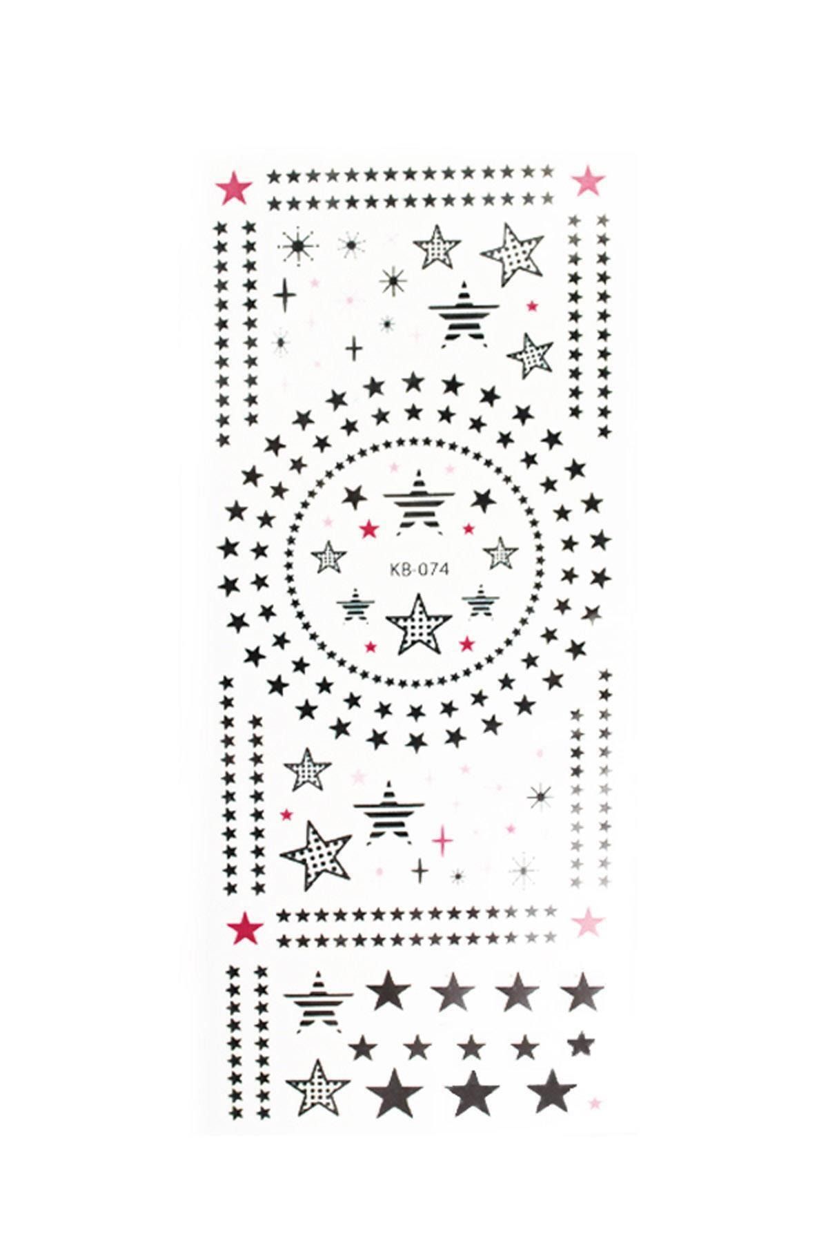 New Obsessions Mix Yıldızlar Tırnak Dövmesi - Tırnak Tattoo - Nail Art - Tırnak Sticker