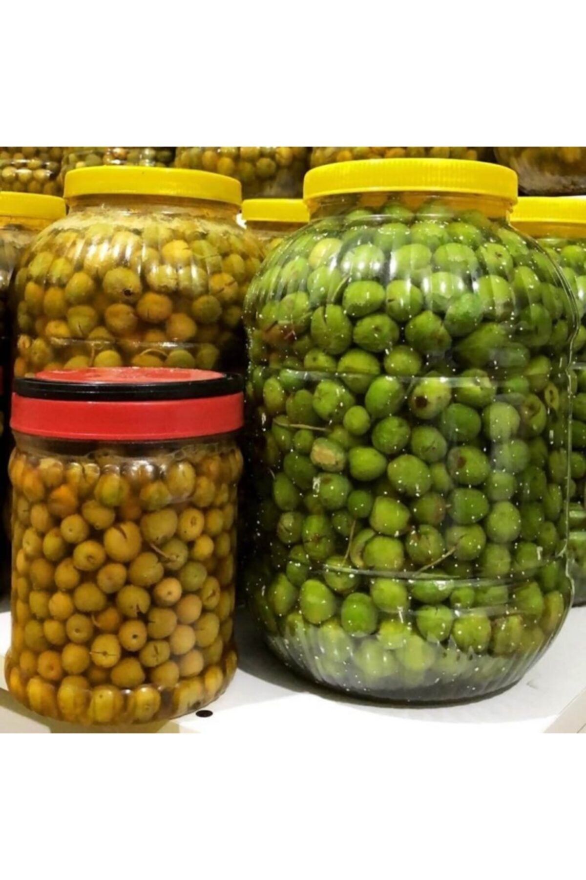 ALTIN DAMLA Zeytin ve Zeytinyağları Yeni Sezon Topak Aşı (halhalı) Yeşil Zeytin