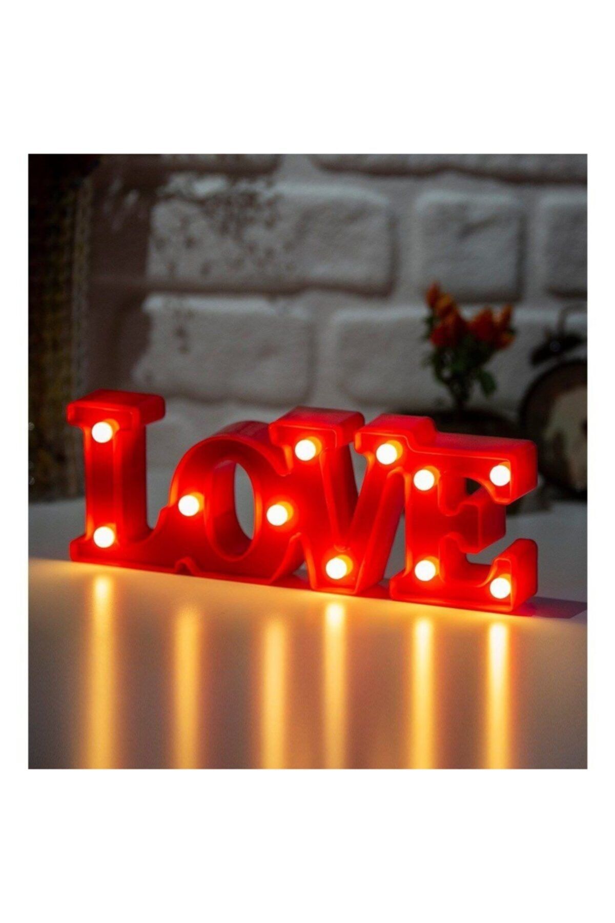 istocyapimarket Led Işıklı Love Gece Lambası