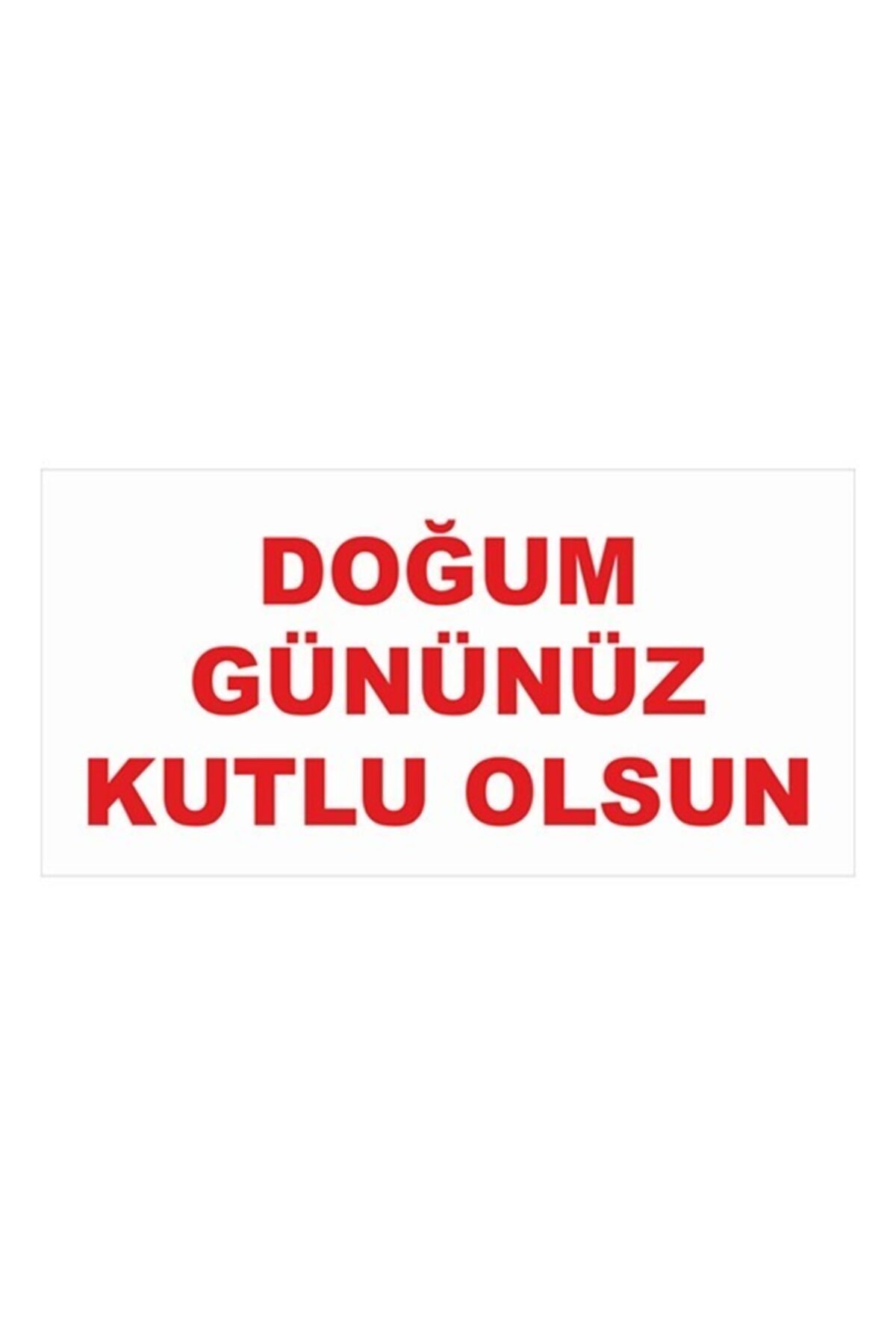 New Jargon Doğum Gününüz Kutlu Olsun Tek Renk Branda Afisi 200x100cm