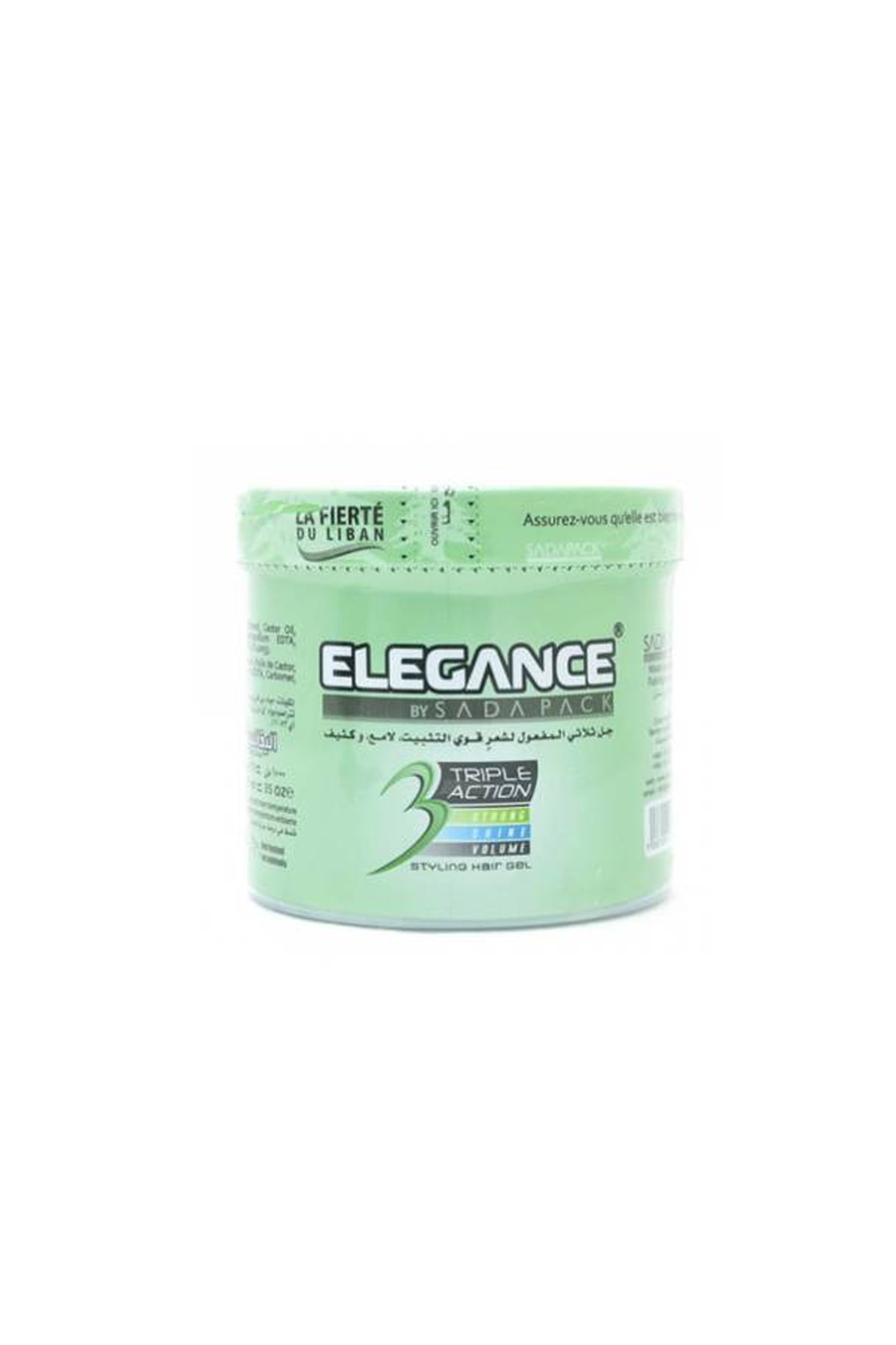 Elegance Plus 3 Trıple Actıon Stylıng Haır Gel 1000 Ml (green) 3 Etkili Şekillendirici Jöle Elegance
