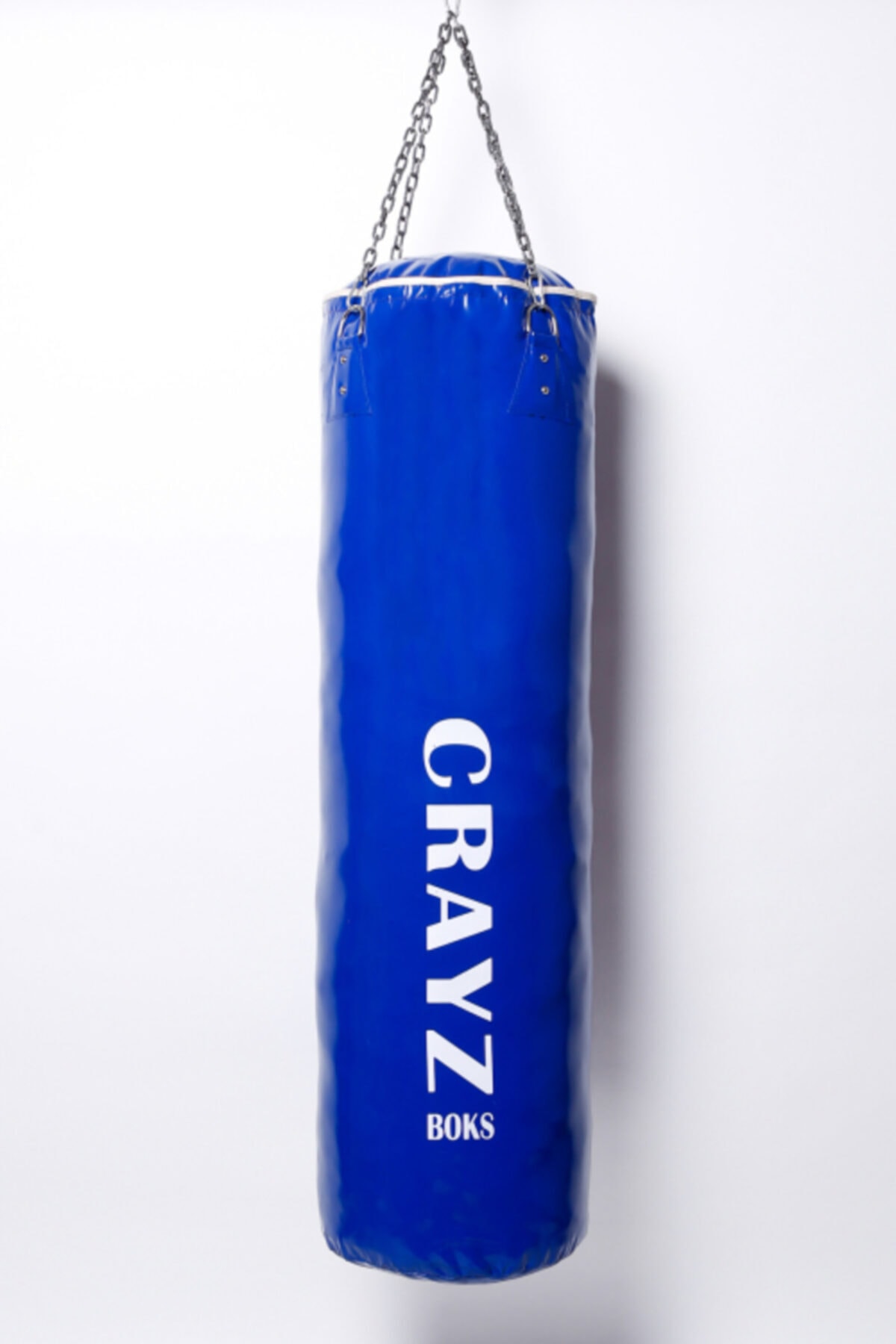 CRAYZ 120x35 İçi Boş Mavi Zincirli Kum Torbası Ve Askı Aparatı