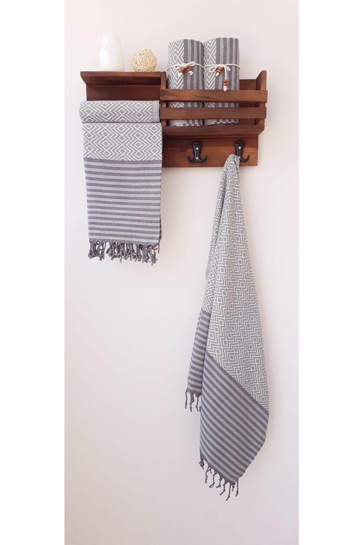 Wellstil 4'lü Atıl Peştamal Set Gri