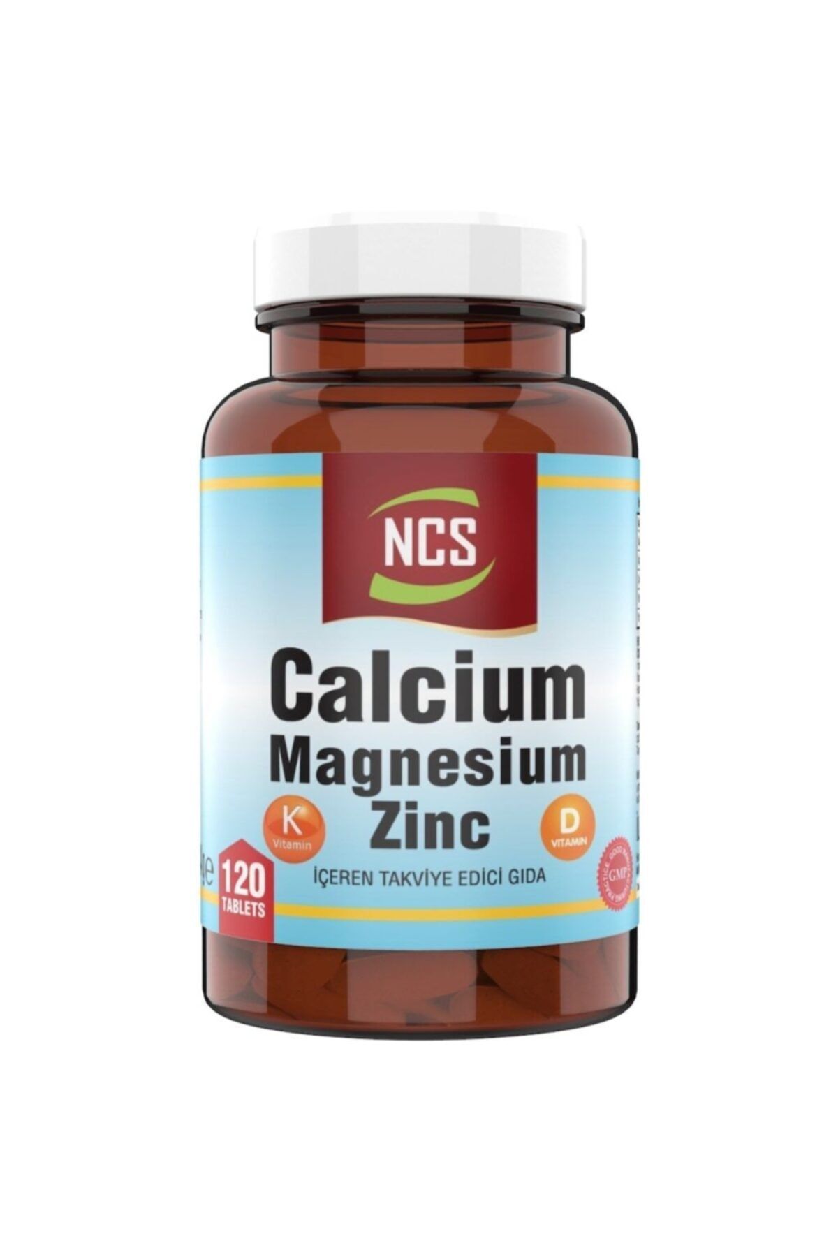 NCS Kalsiyum Magnezyum Çinko 120 Tablet Vitamin D & K