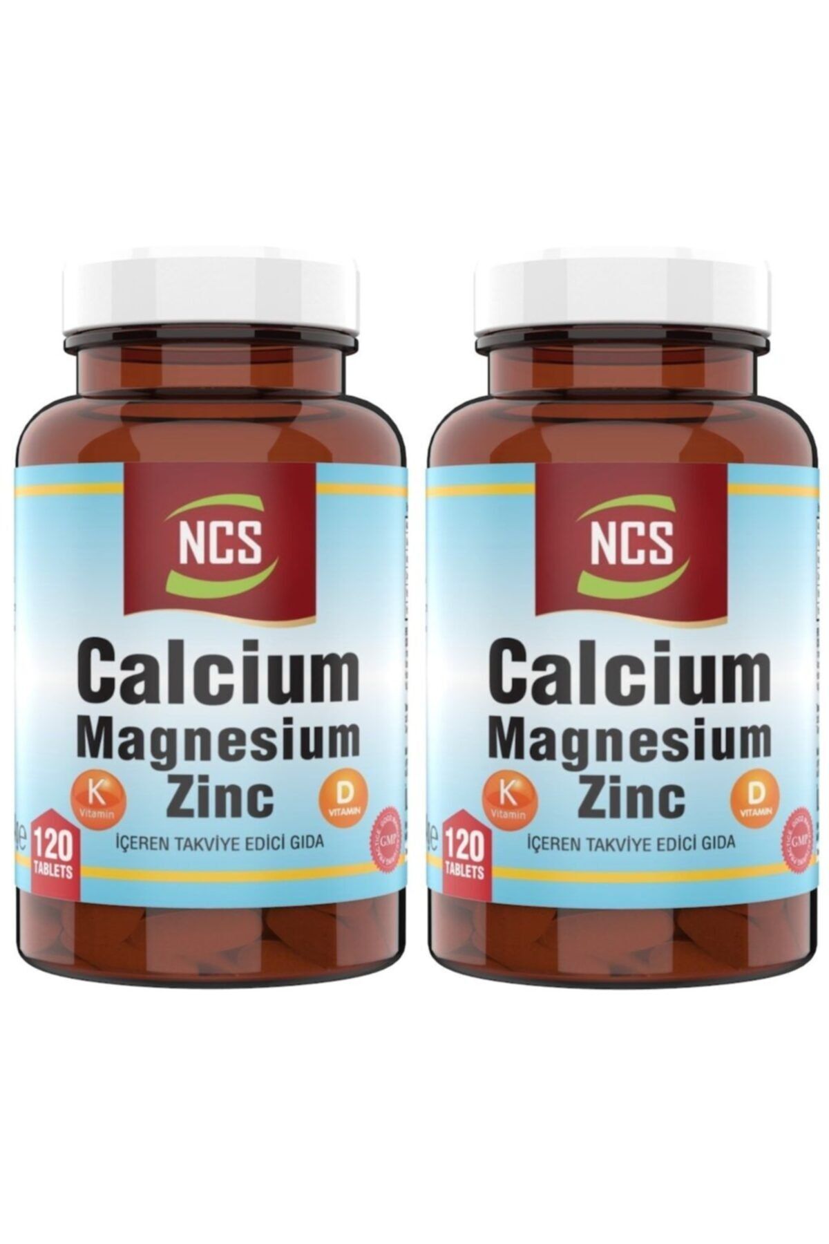 NCS Calcium Magnesium Çinko D&k Kalsiyum 2 X120 Tablet