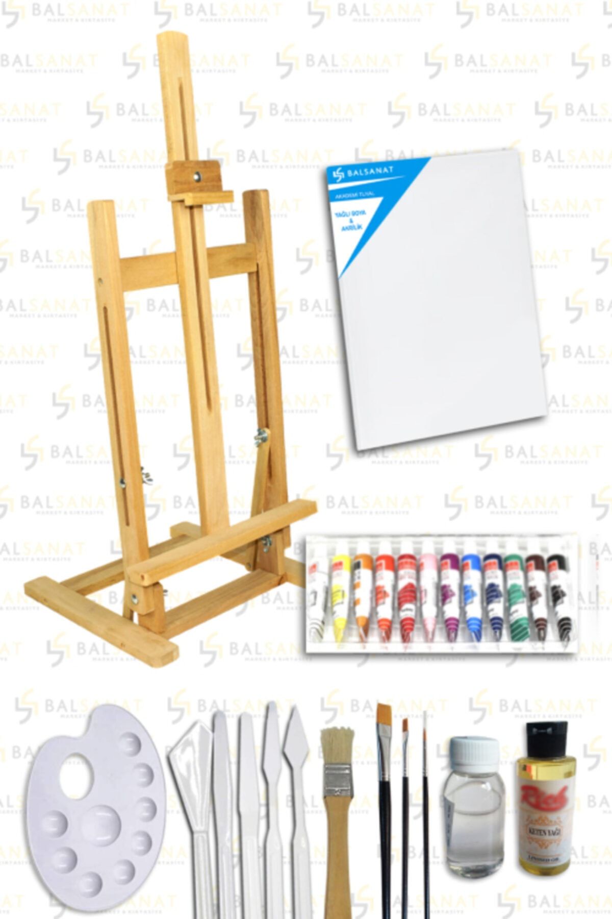 BAL SANAT Yağlı Boya Başlangıç Seti, Masaüstü Şovale Promosyon