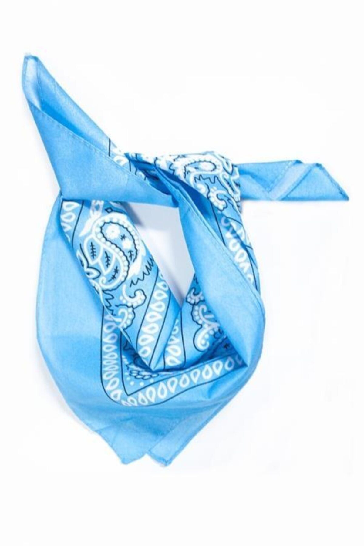 New Obsessions Kadın Mavi Şal Desenli Bandana