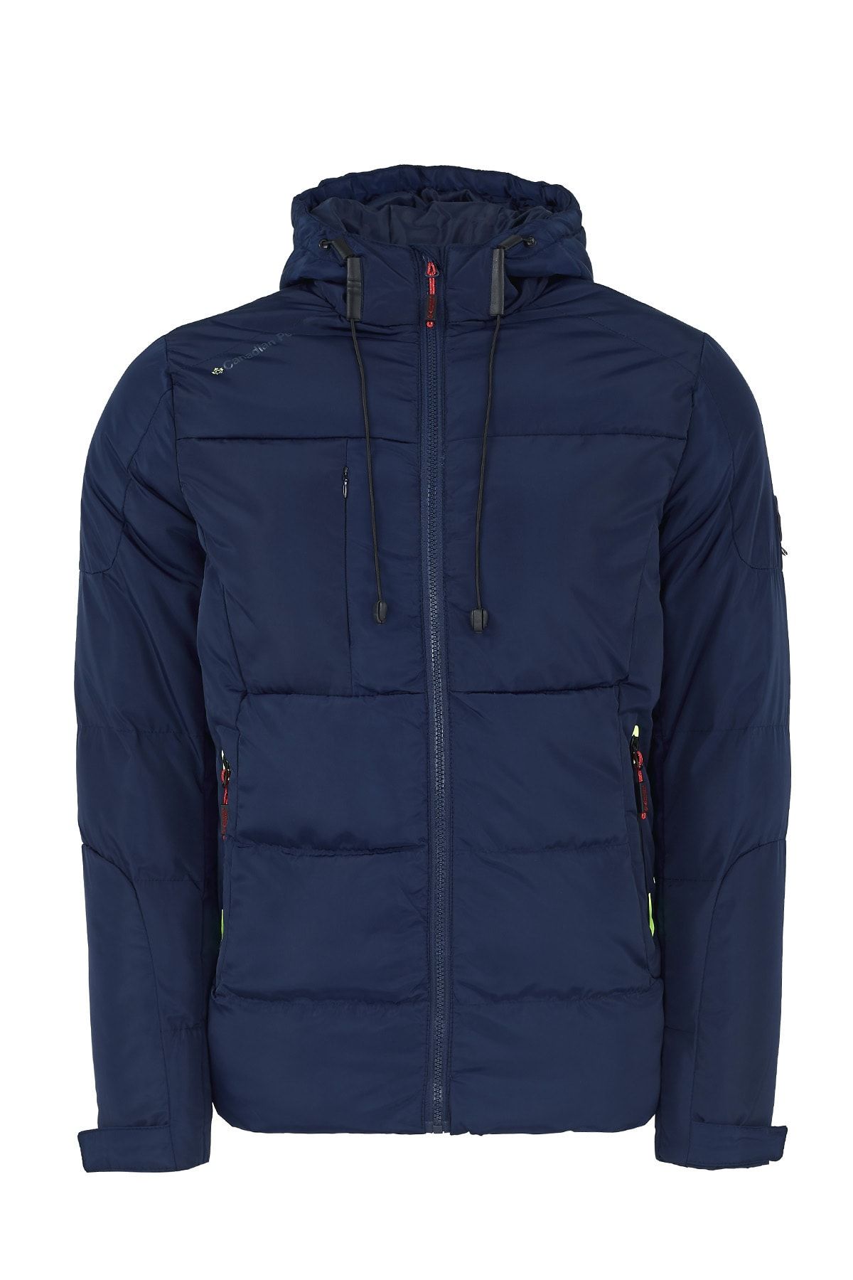 Canadian Peak Erkek Lacivert Kapüşonlu Suya Dayanıklı Outdoor Parka