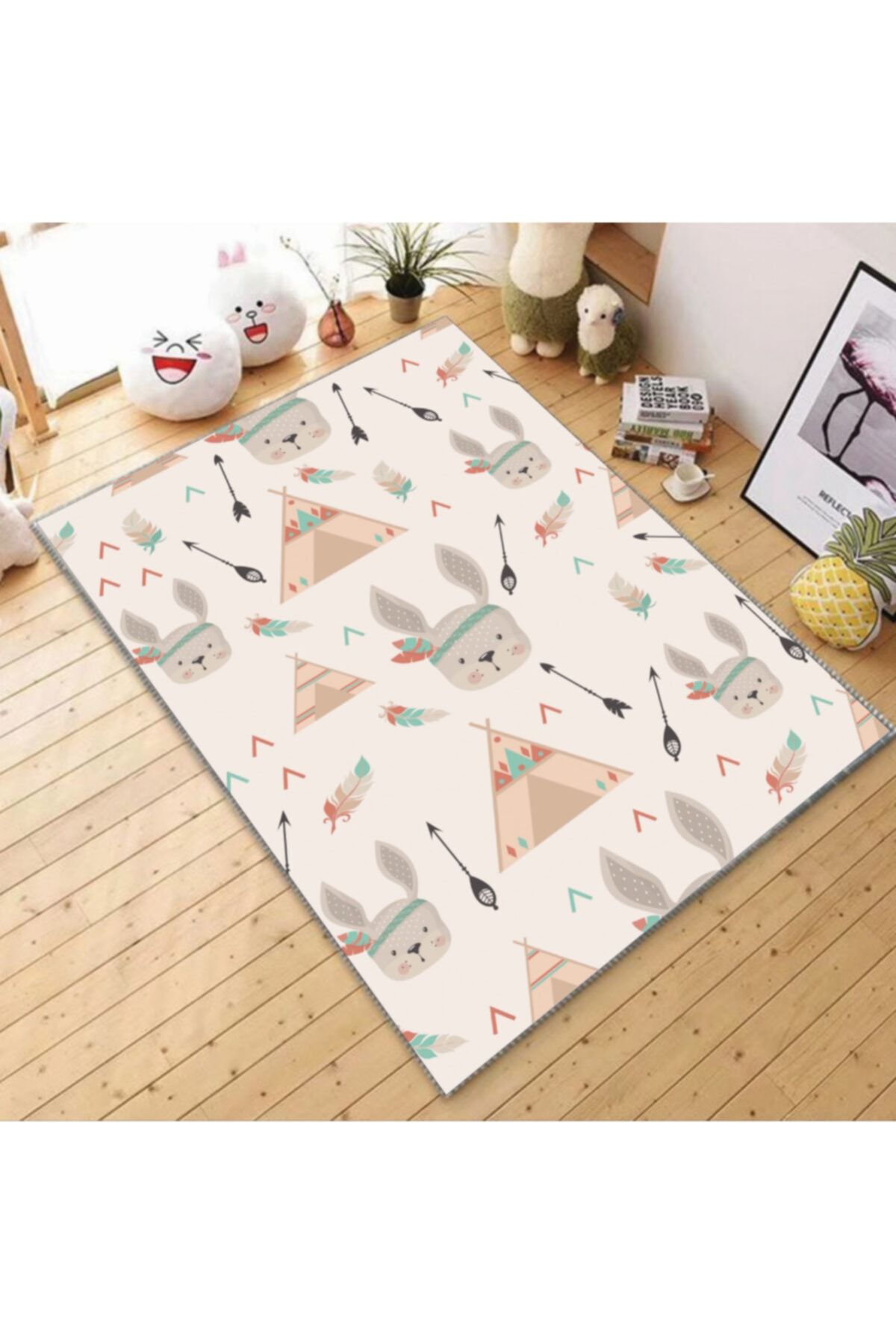 halımarkt Tilki Ok Ve Kamp Teması Çocuk Odası Halısı 175x250
