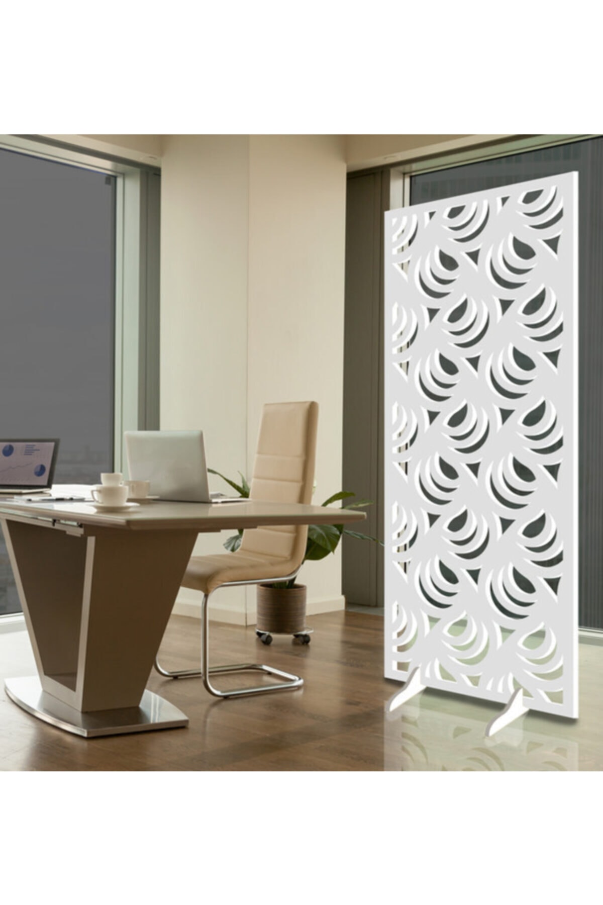 Liar Dekor Liar Ahşap Seperatör (paravan) - Ksp-17 - (18 Mm) (85 Cm X 210 Cm) (beyaz)