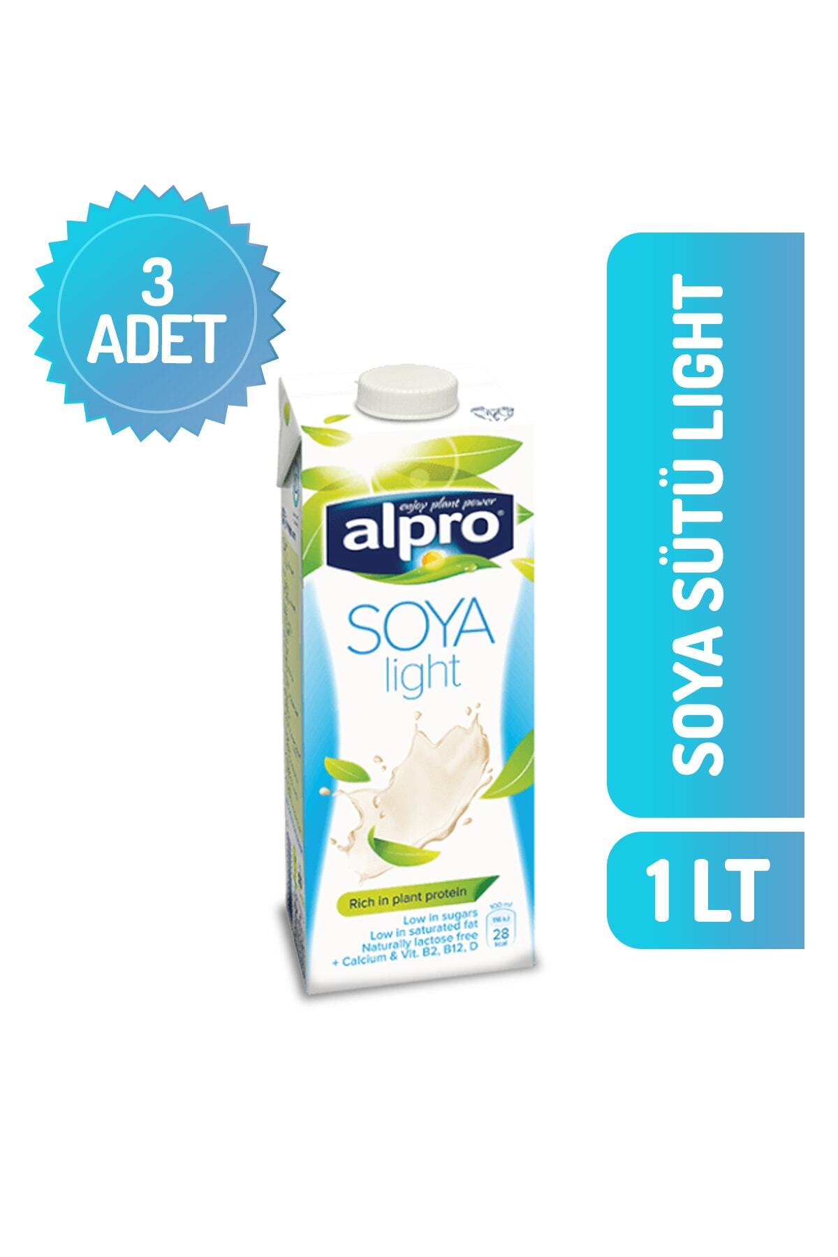 Alpro Soya Sütü Light 1 Lt X 3 Adet