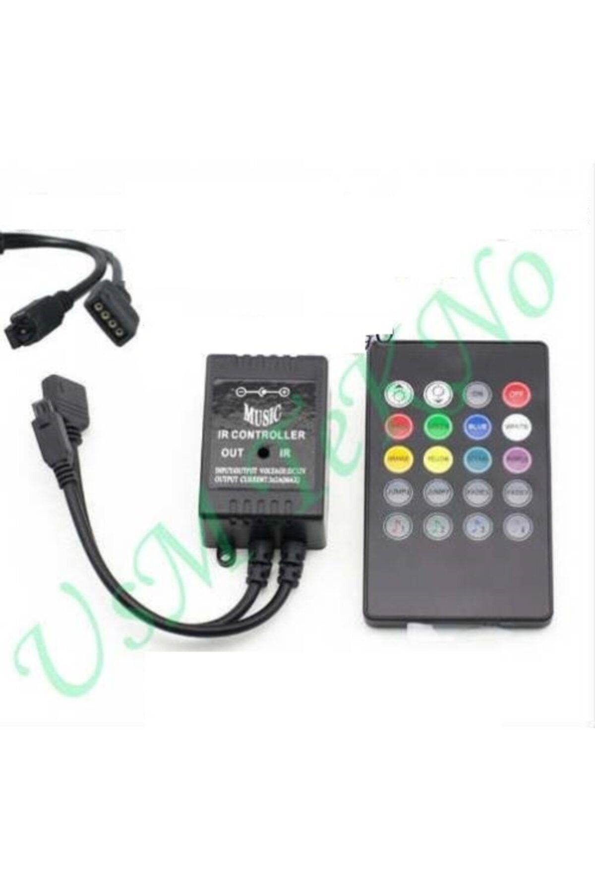 usm Sese Duyarlı Rgb Adaptör Kumandalı , Şerid Led Adaptör, 20 Tuşlu