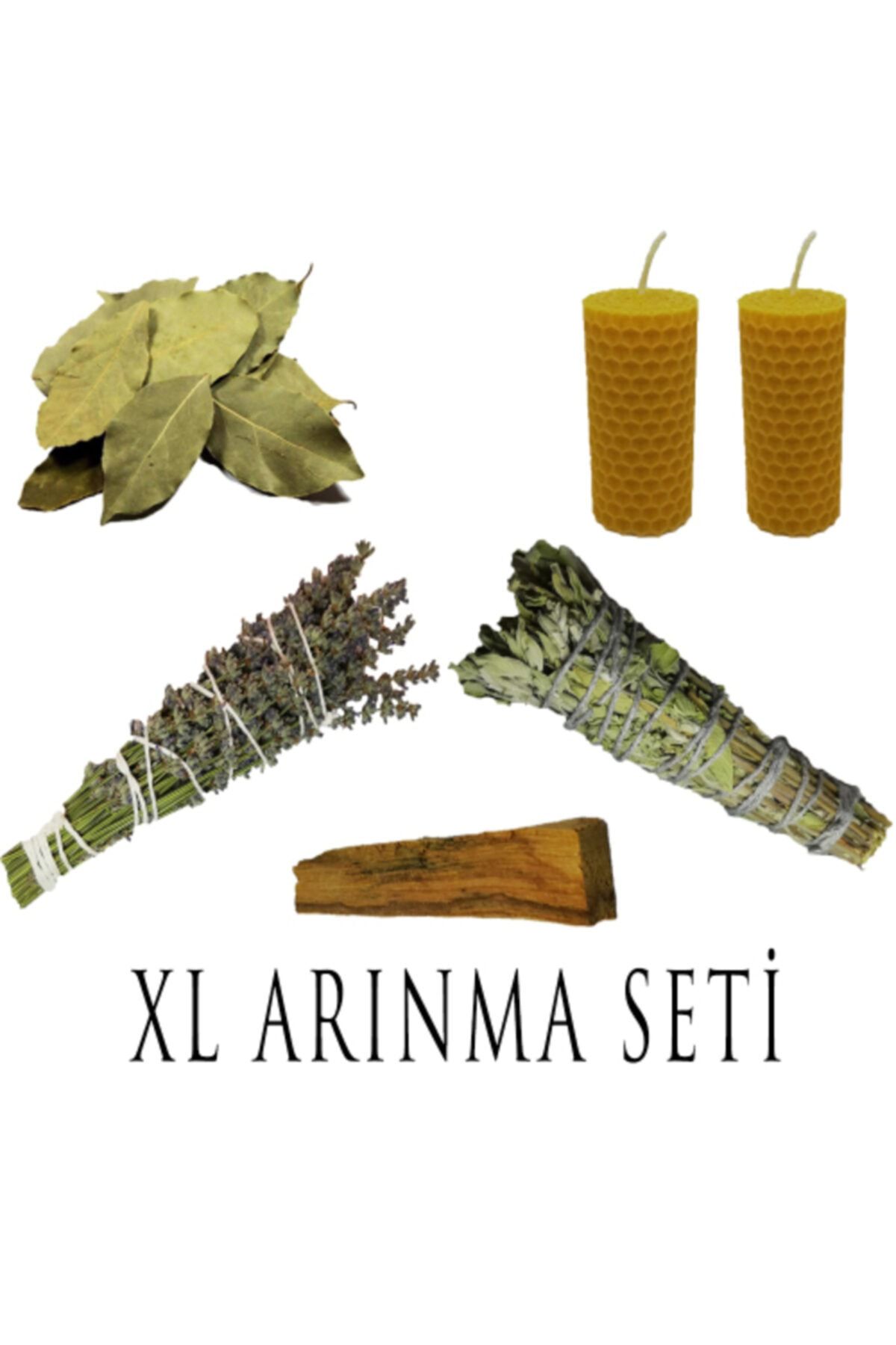 Sacra Arbor Xl Arınma Seti(1 Demet Adaçayı + Palo Santo + 2 Balmumu Mum + 1 Demet Lavanta + 10 Gr Defne Yaprağı)
