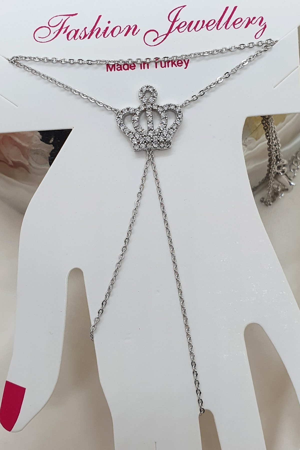 More & Else Kadın Gümüş Kaplama Taç Modelli Şahmeran