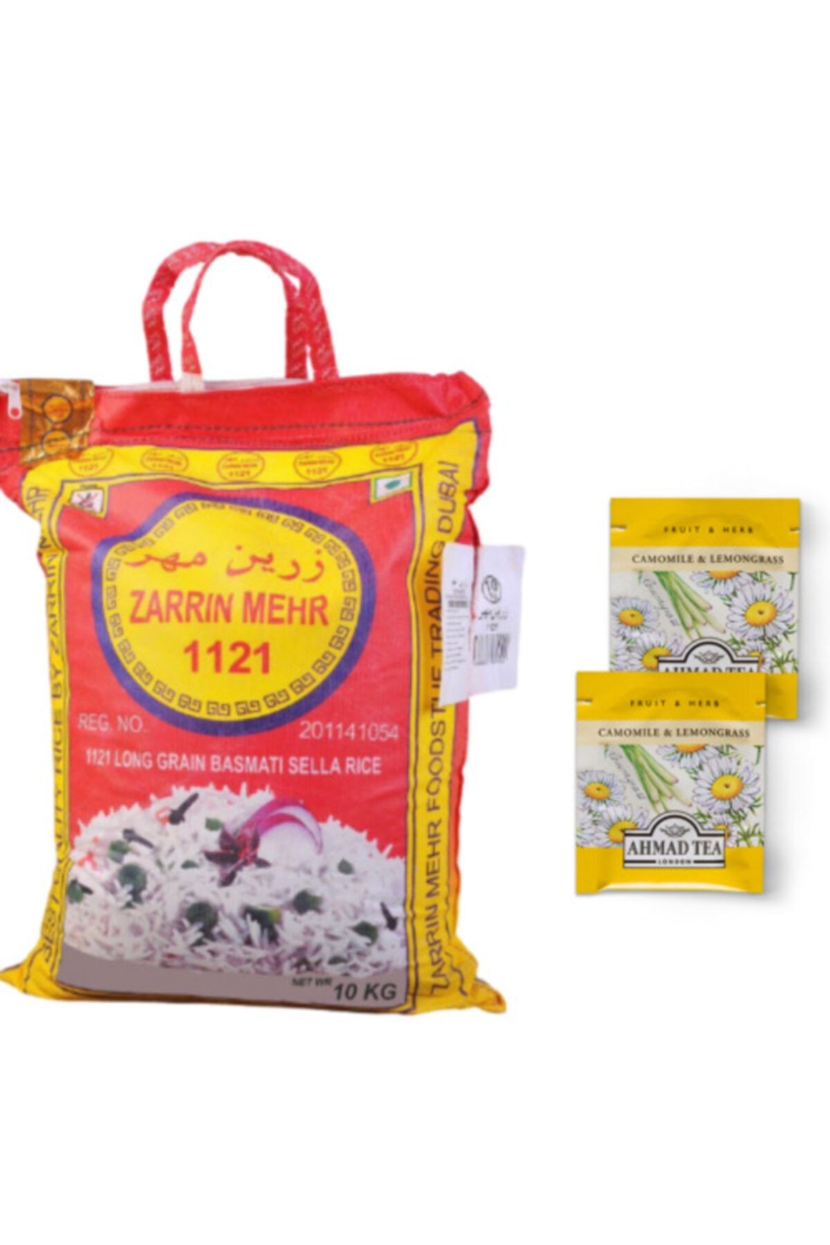 Zarrin Mehr Basmati Orjinal Pirinç 10 Kg - Camomile&lemongrass Tea (2 Adet)