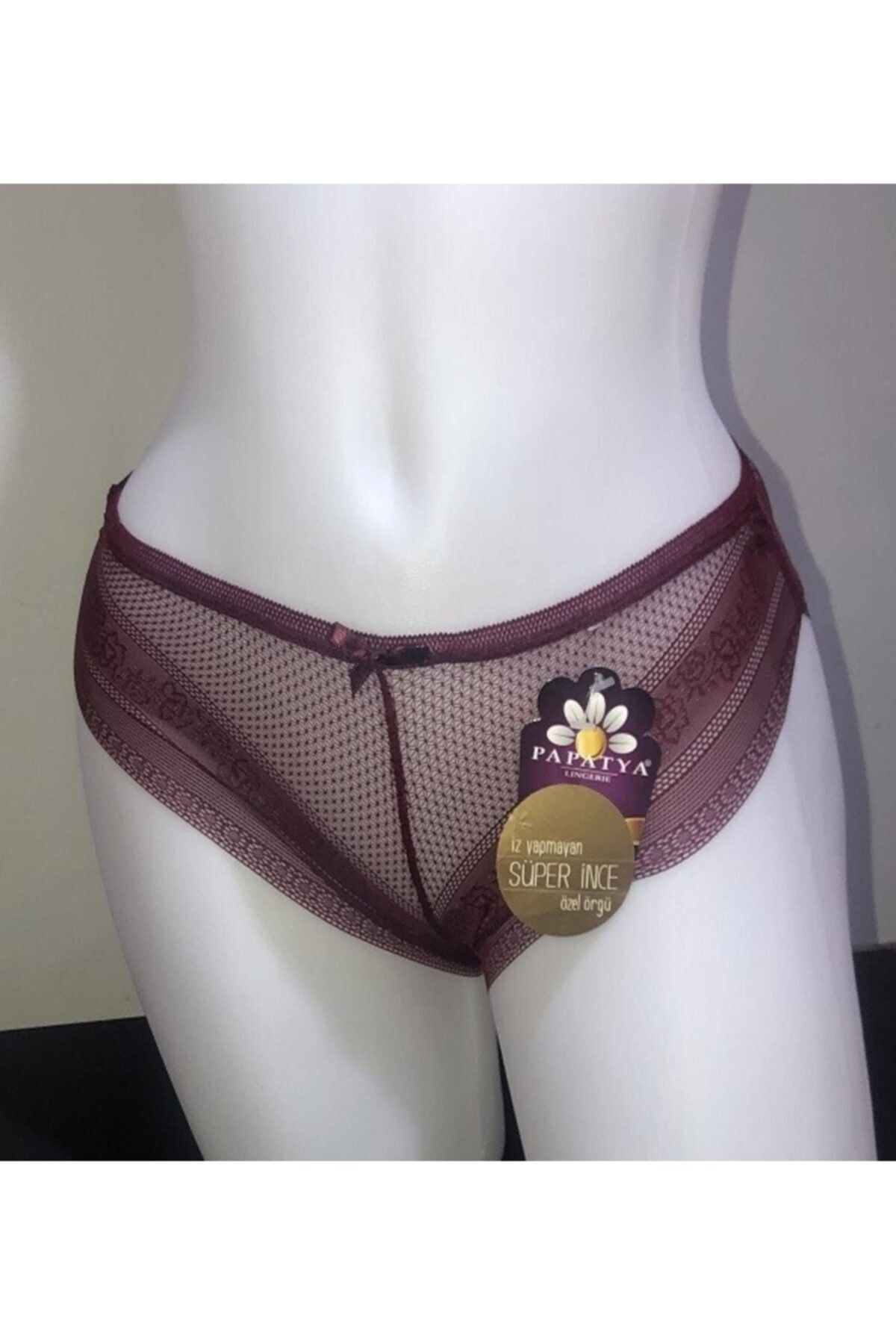 Papatya Kadın Bordo Slip Külot