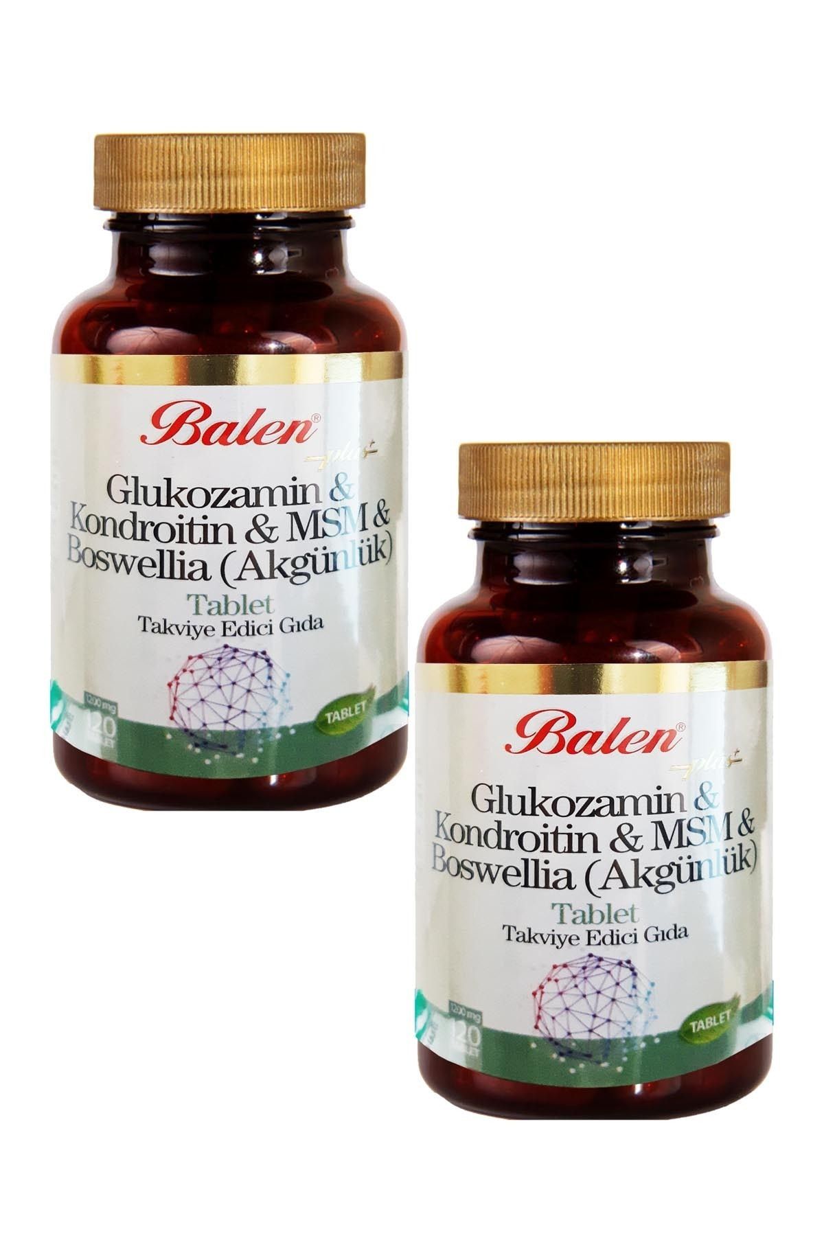 Balen Glukozamin Kondroitin Msm+boswelia 1200 mg 120*2 Adet