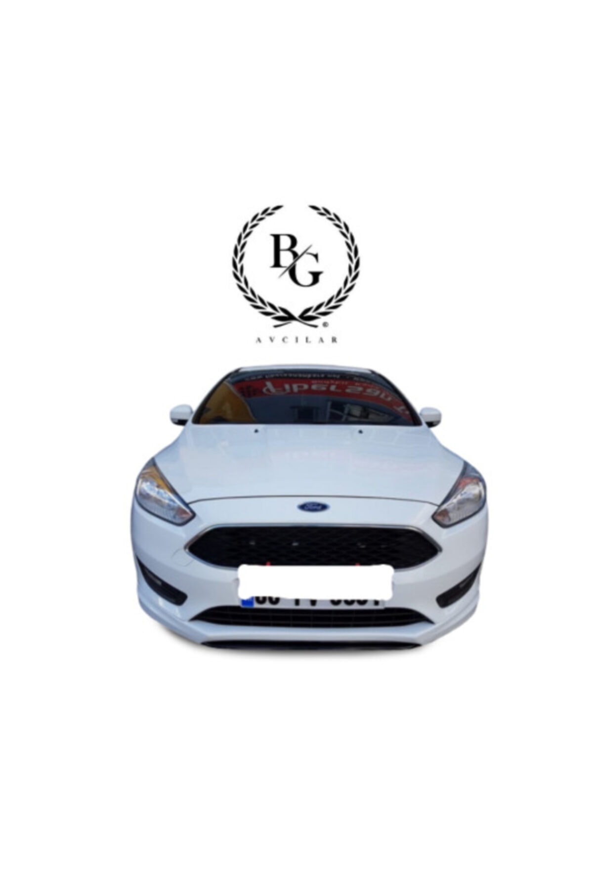Ford Focus 3 Sedan Makyajlı Ön Ek Ön Tampon Eki Boyasız Mat Siyah(plastik)