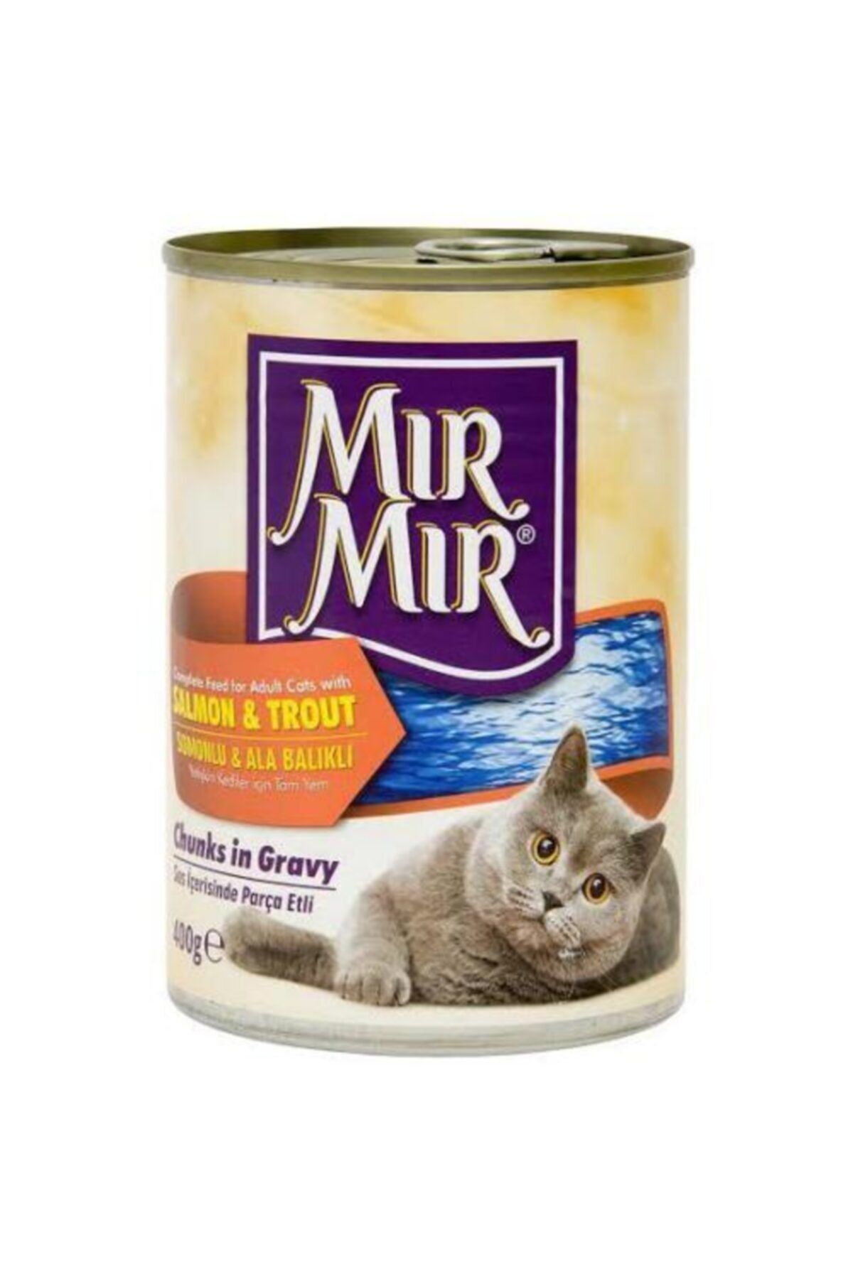 Mır Mır Mırmır Kedi Konserve 12x400 Gr Somonlu Ve Alabalıklı