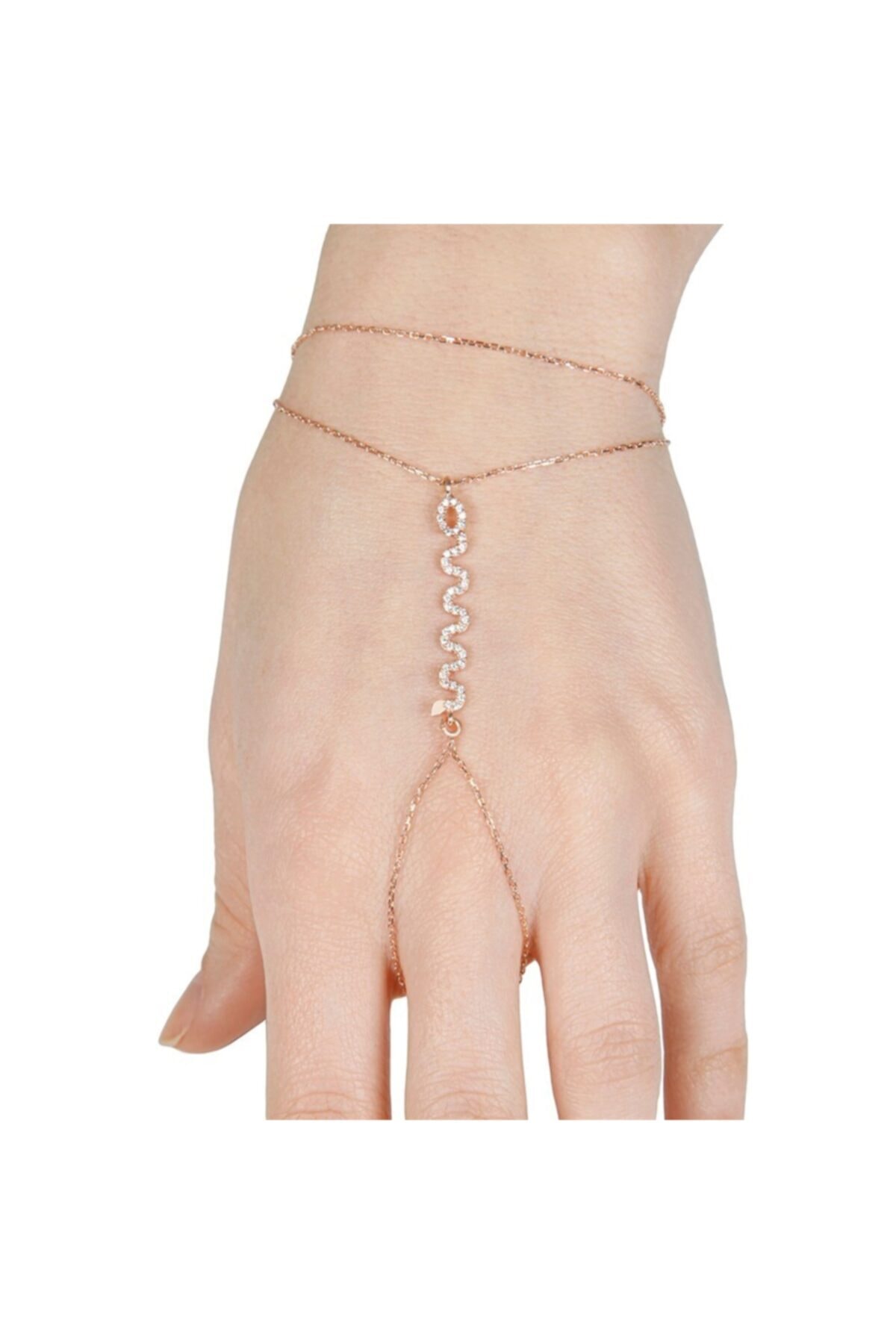 Afrodit Silver Kadın Rose Yılan Modelli Gümüş Şahmeran Bileklik