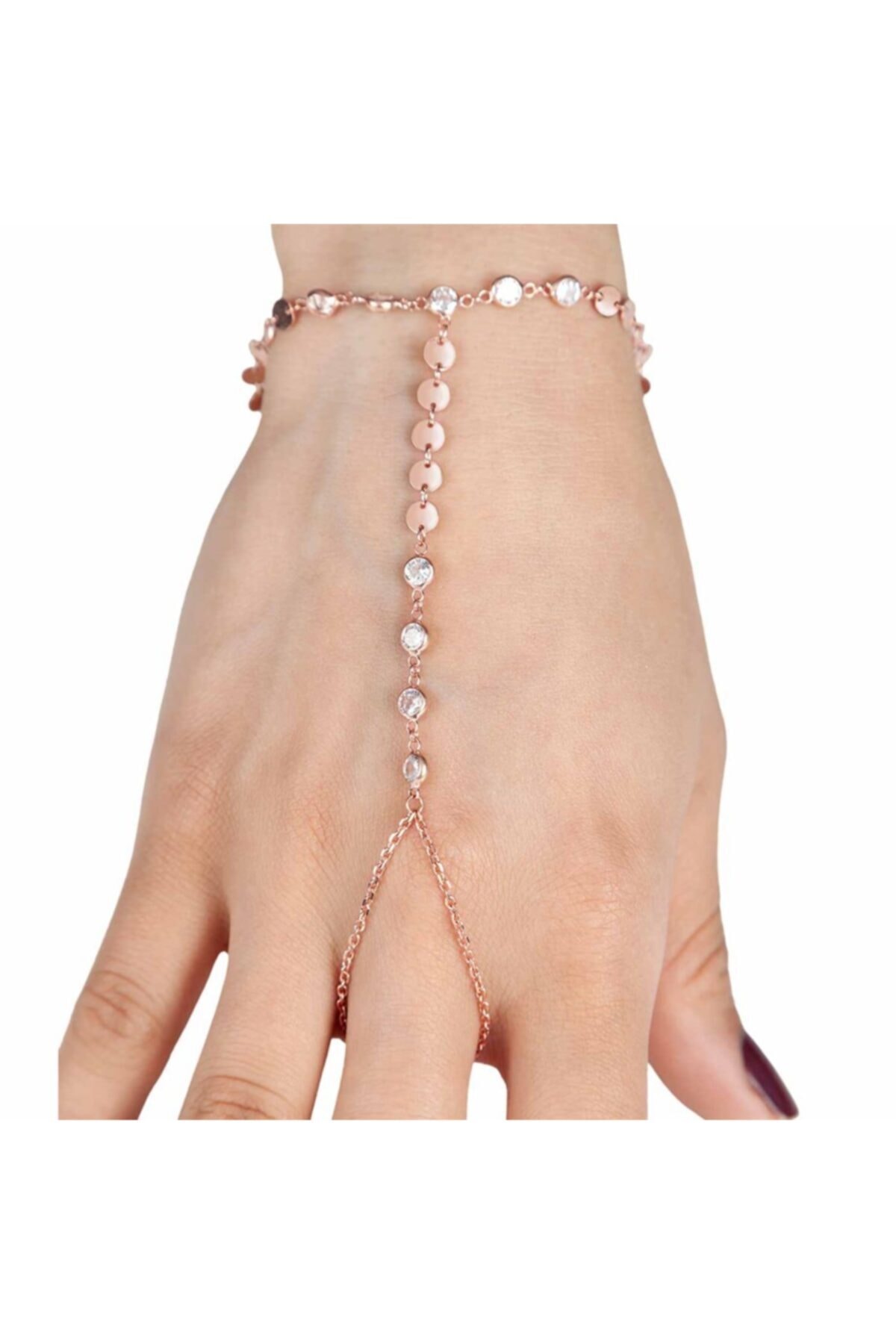 Afrodit Silver Kadın Rose Pullu Taşlı Tasarım Gümüş Şahmeran