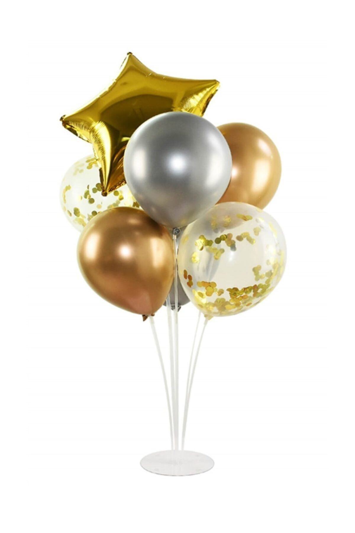 Parti dolabı Balon Standı Gold Yıldız Temalı