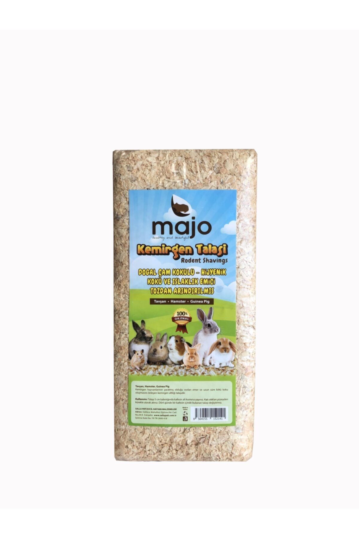 BRT Pet Tavşan Hamster Ginepig Kuş Talaşı 15lt 750gr X 10 Paket