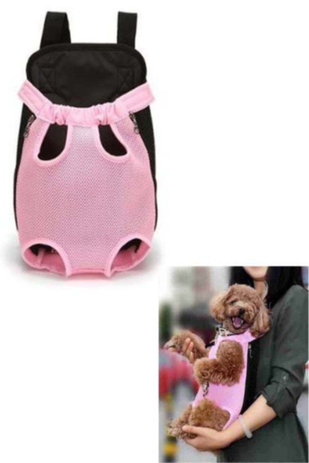 Carneil Petwa Ana Kucağı Şeker Pembe Kedi Köpek Taşıma Sırt Ve Göğüs Askısı Çantası Ns415