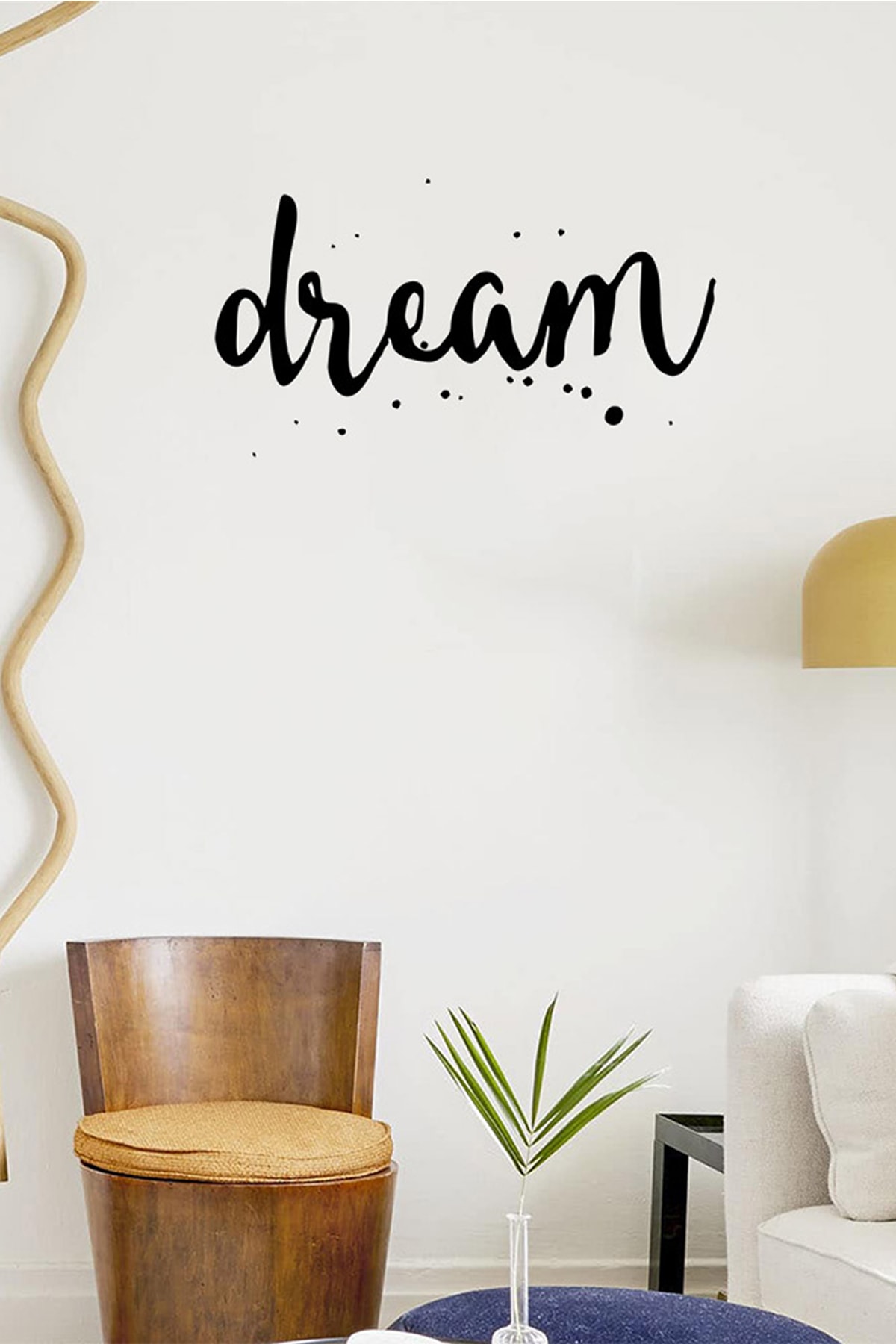 mignatis el yazisi ile yazilmis dream yazisi sticker 60x33 cm siyah fiyati yorumlari trendyol