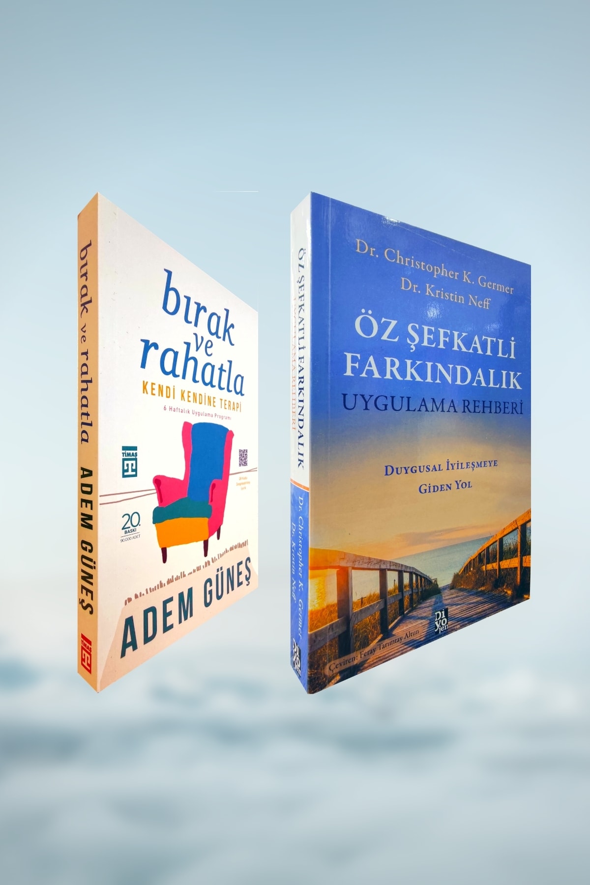 Diyojen Yayıncılık Bırak Ve Rahatla - Öz Şefkatli Farkındalık - Tahrip Edici Duygularla Başa Çıkabilmek - 2 Kitap Set