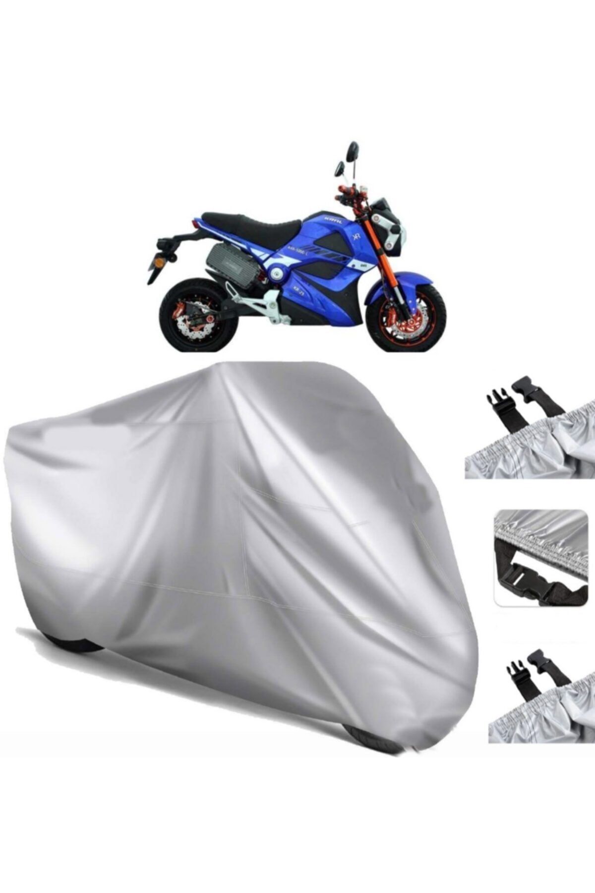 CoverPlus Kral Motor Kr25-l Ava 5000 Elektrikli Motosiklet Brandası (kilit Uyumlu)