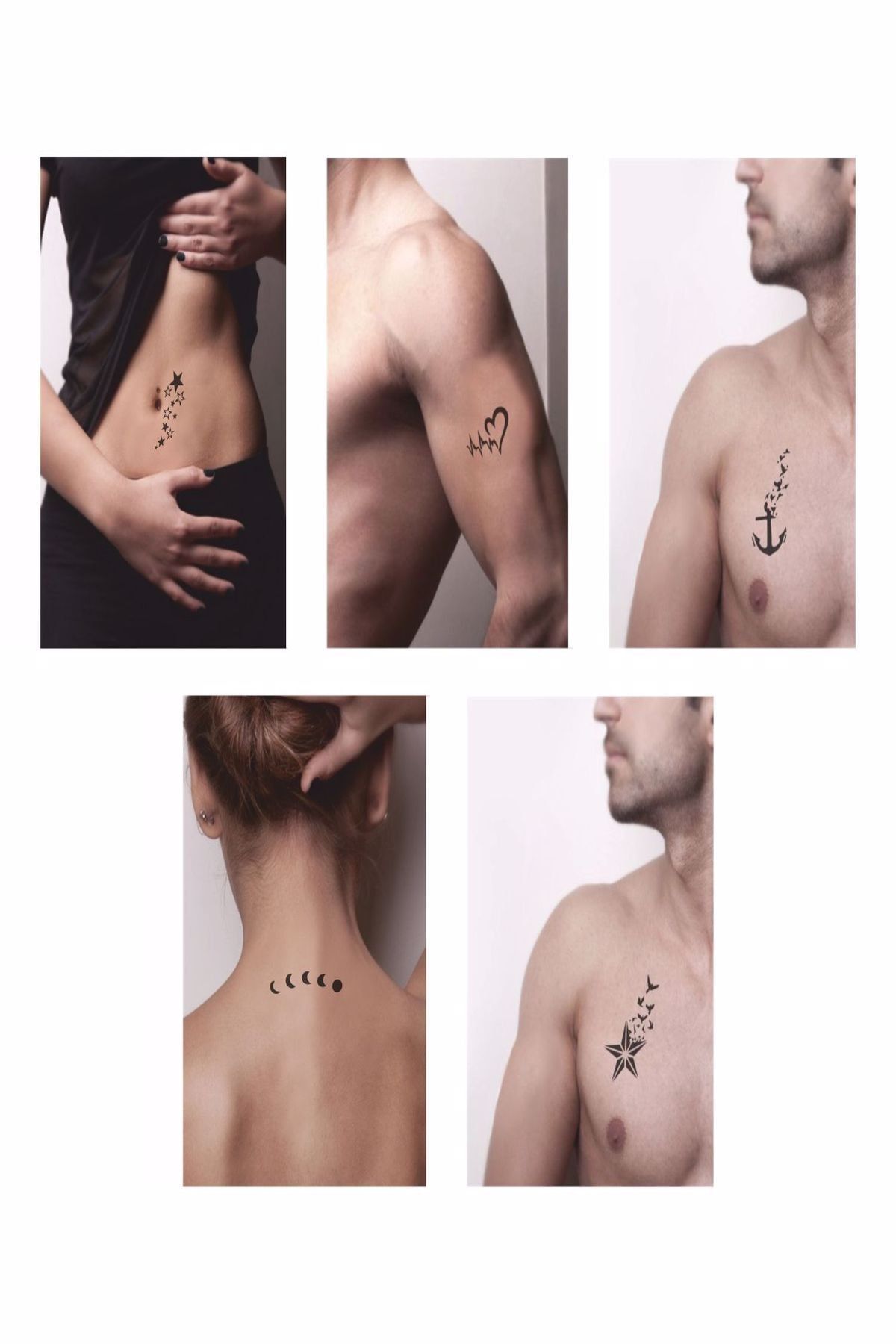 ONE SPRAY TATTOO Gökyüzü Sprey Dövme Ve Şablon Seti