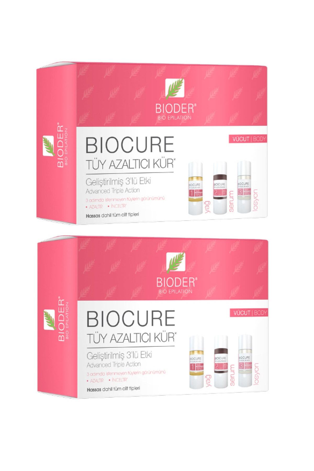 Bioder Tüy Azaltıcı Kür Vücut İçin X2 Adet
