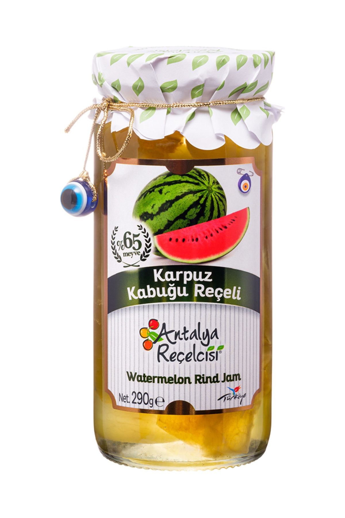 Antalya Reçelcisi Karpuz Kabuğu Reçeli Gurme Serisi %65 Meyve 290gr