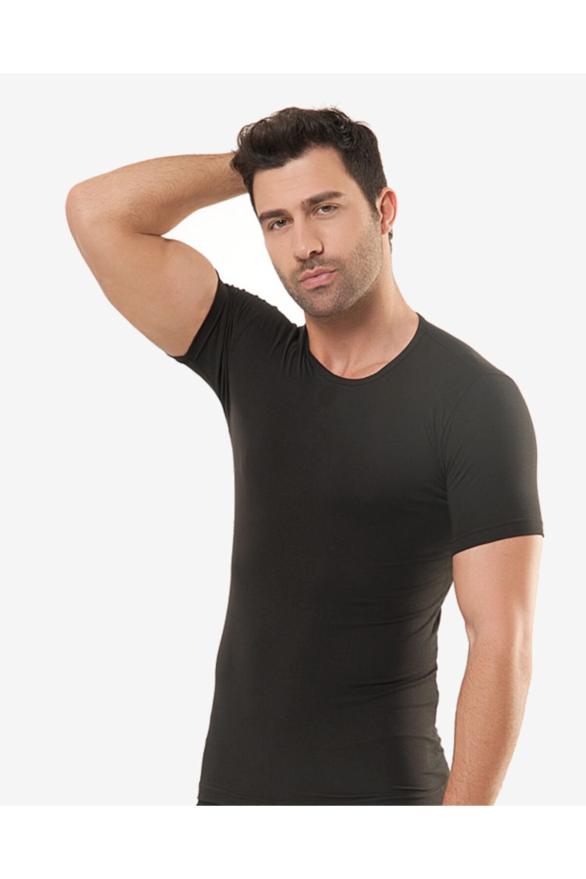 Öztaş Underwear Erkek Siyah Elegant 1902-y 3'lü Modal Fanila