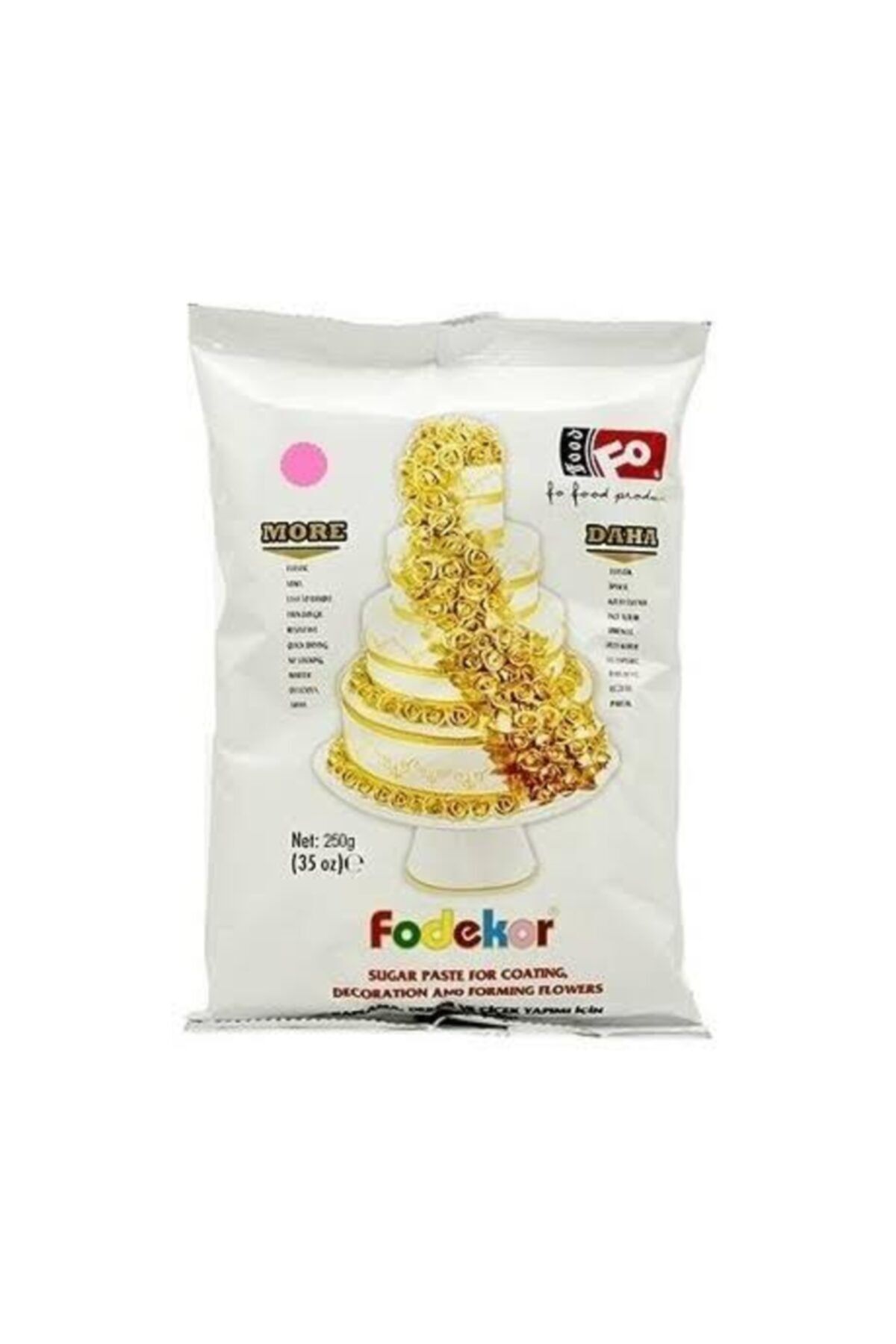 FO Pembe Kaplama Dekor Ve Çiçek Yapımı Için Şeker Hamuru 1 Kg