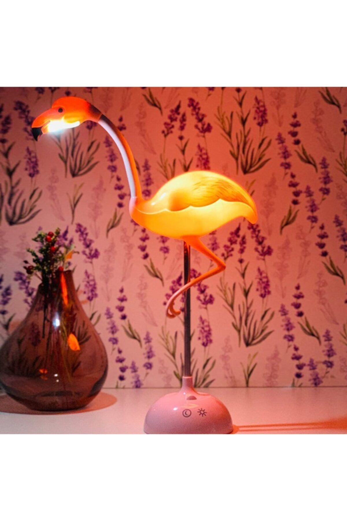 Çiko Toys Flamingolu Dokunmatik Ve Şarjlı 3 Modlu Gece Lambası