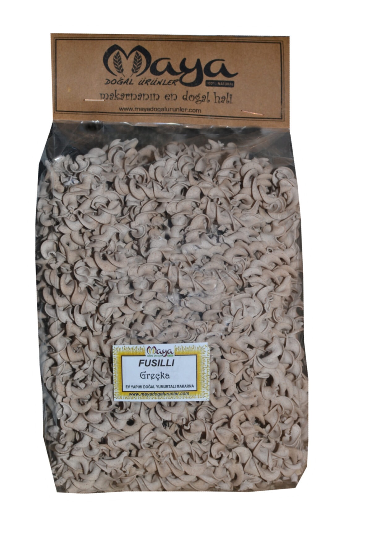 MAYA DOĞAL ÜRÜNLER Fusıllı Grecka Unlu Makarna 500gr