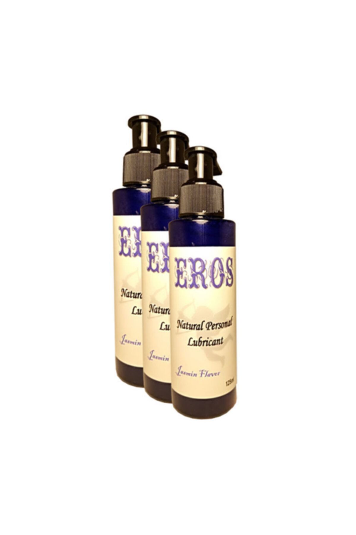 Eros Jasmin Flavor Natural Personal Lubricant 125ml Yasemin Aromalı Kayganlaştırıcı 3 Adet