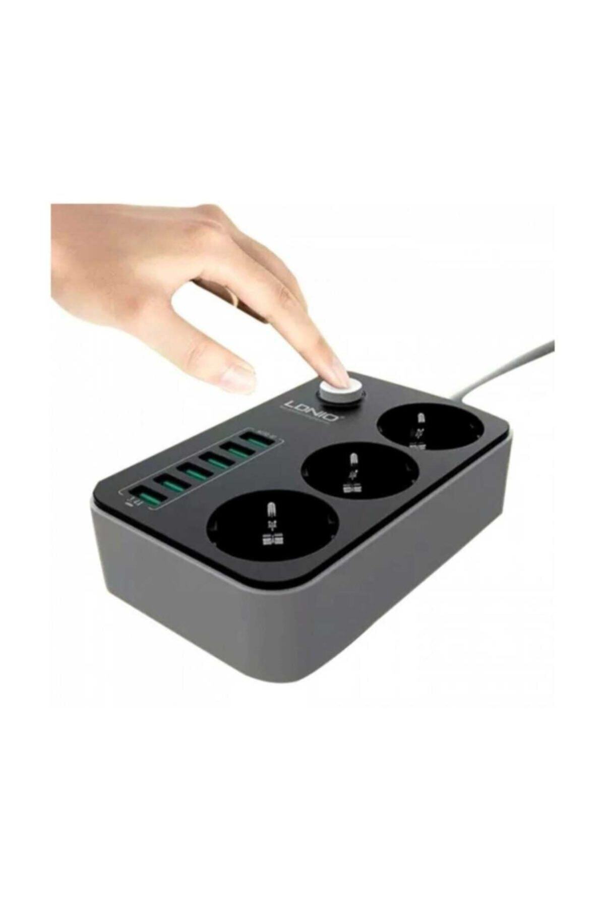 Mopal Akım Korumalı 6'lı Usb Şarj Cihazı 3'lü Priz 5v 3.4a