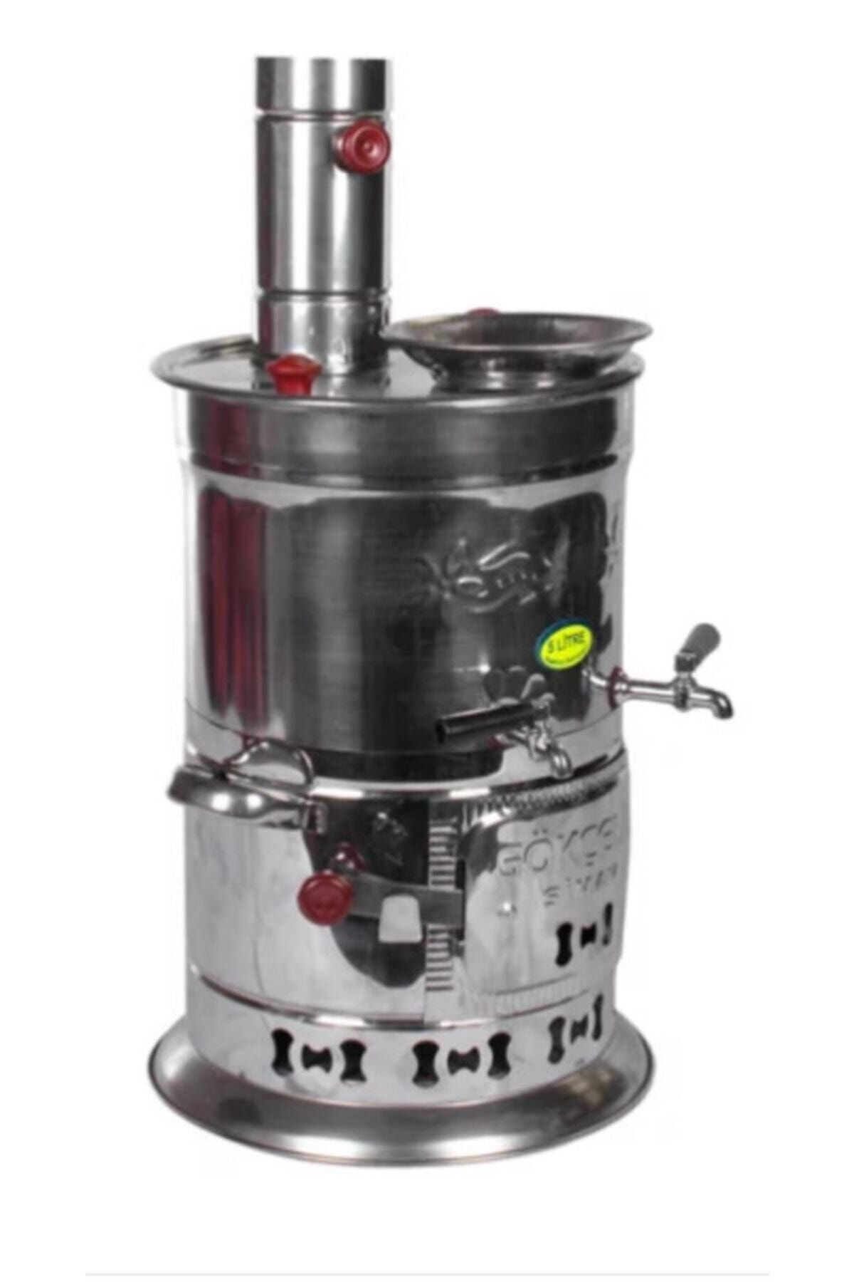 Zarifiş Çift Musluklu_odunlu Semaver 3,5 Litre