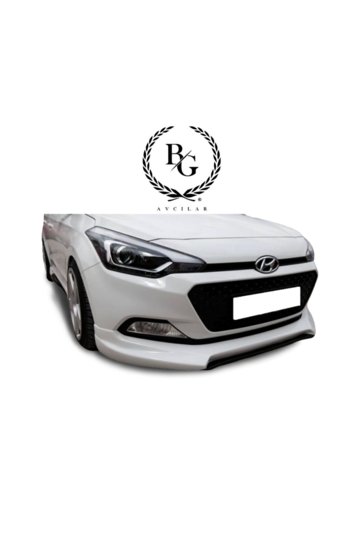 Hyundai İ20 Custom Ön Ek Ön Tampon Eki Boyasız Mat Siyah A Kalite (plastik)