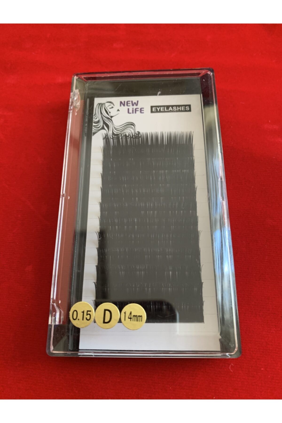 New Life Ipek Kirpik Tekli - D Kıvrım 0,15 Kalınlık 14mm Uzunluk